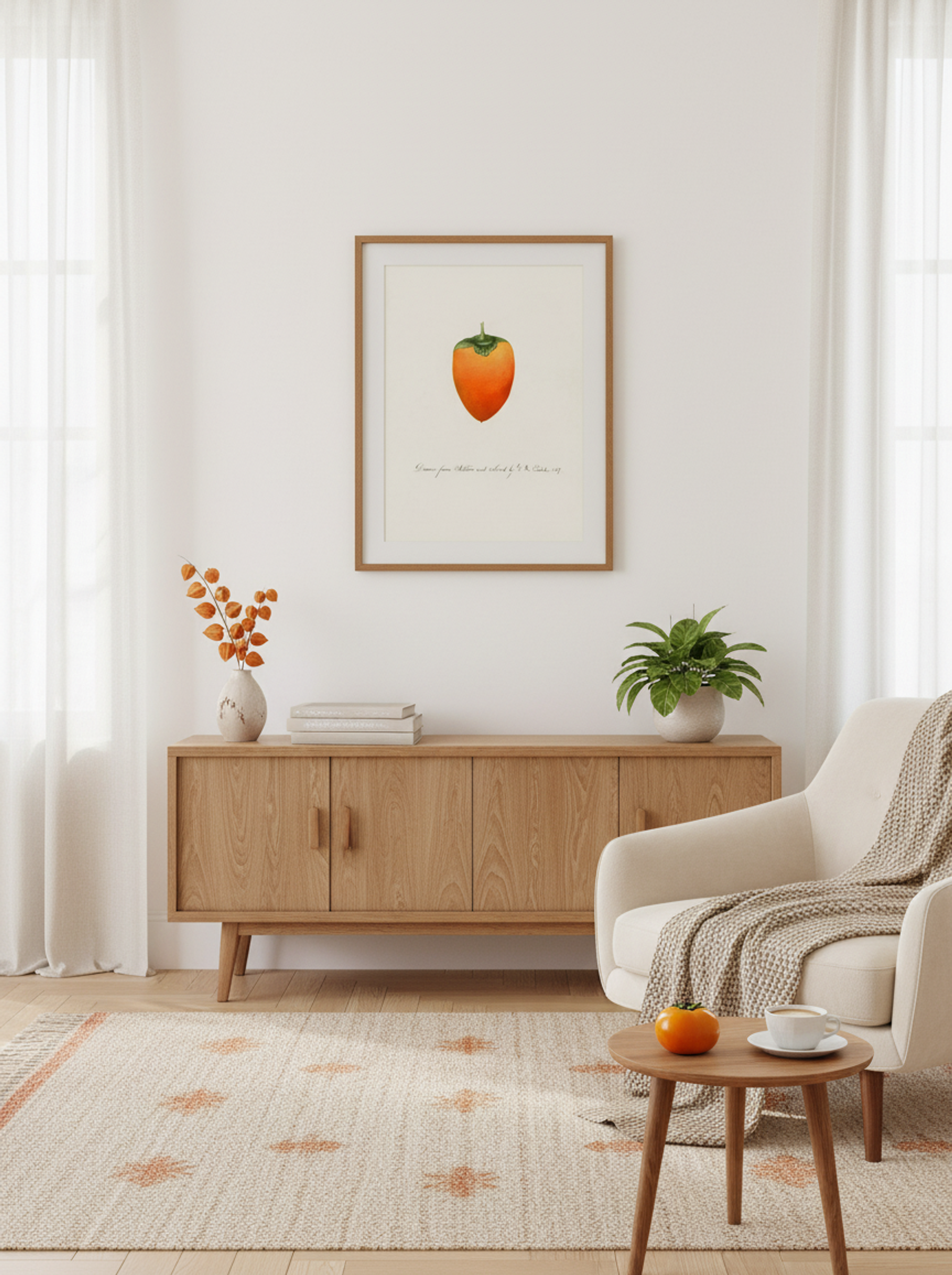 Persimmon (Diospyros) (1887) - William Henry Prestele - Lifestyle