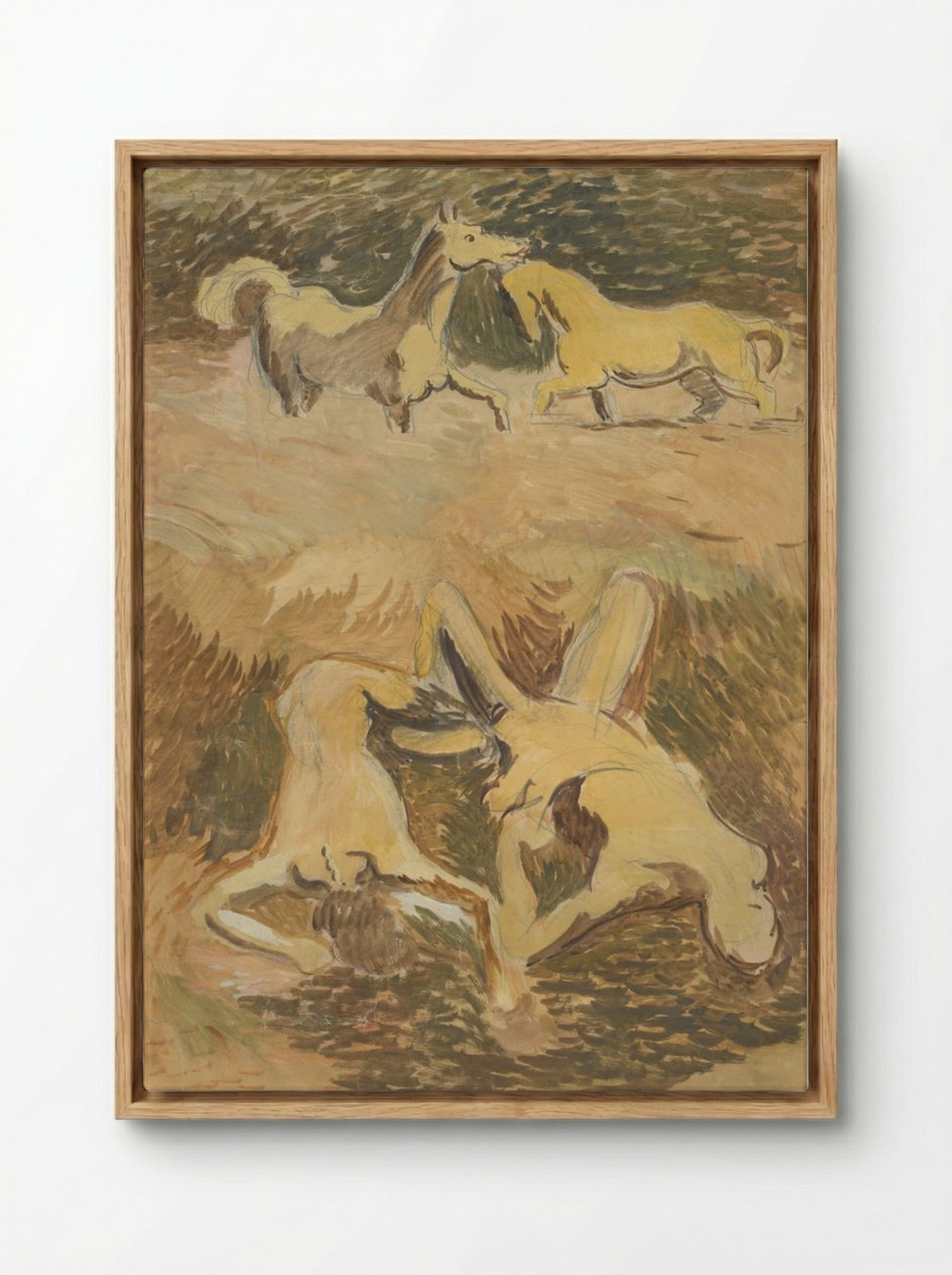 Flood - Cyprián Majerník - Framed Canvas Wood