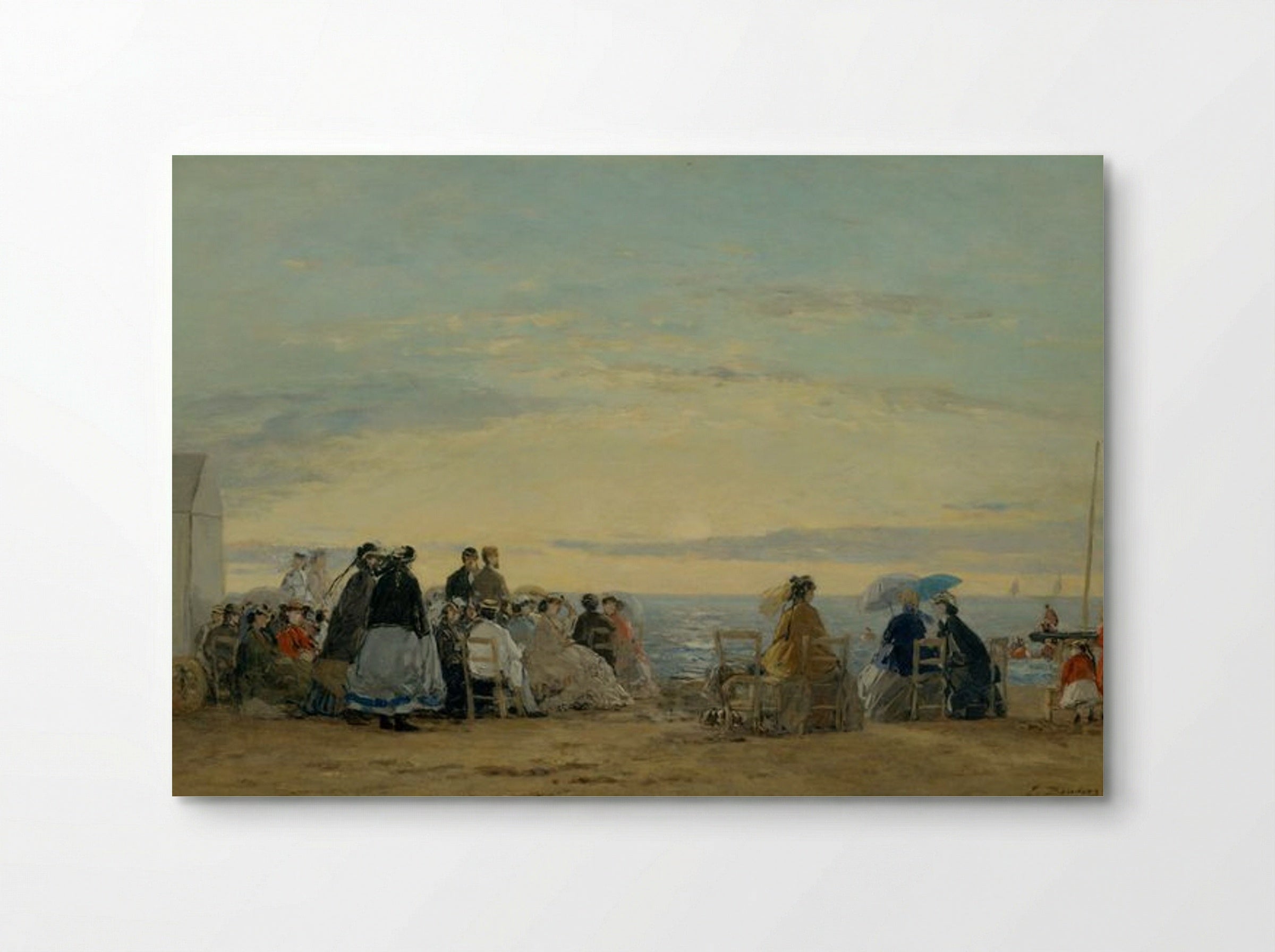 On the Beach, Sunset - Eugène Boudin - Poster