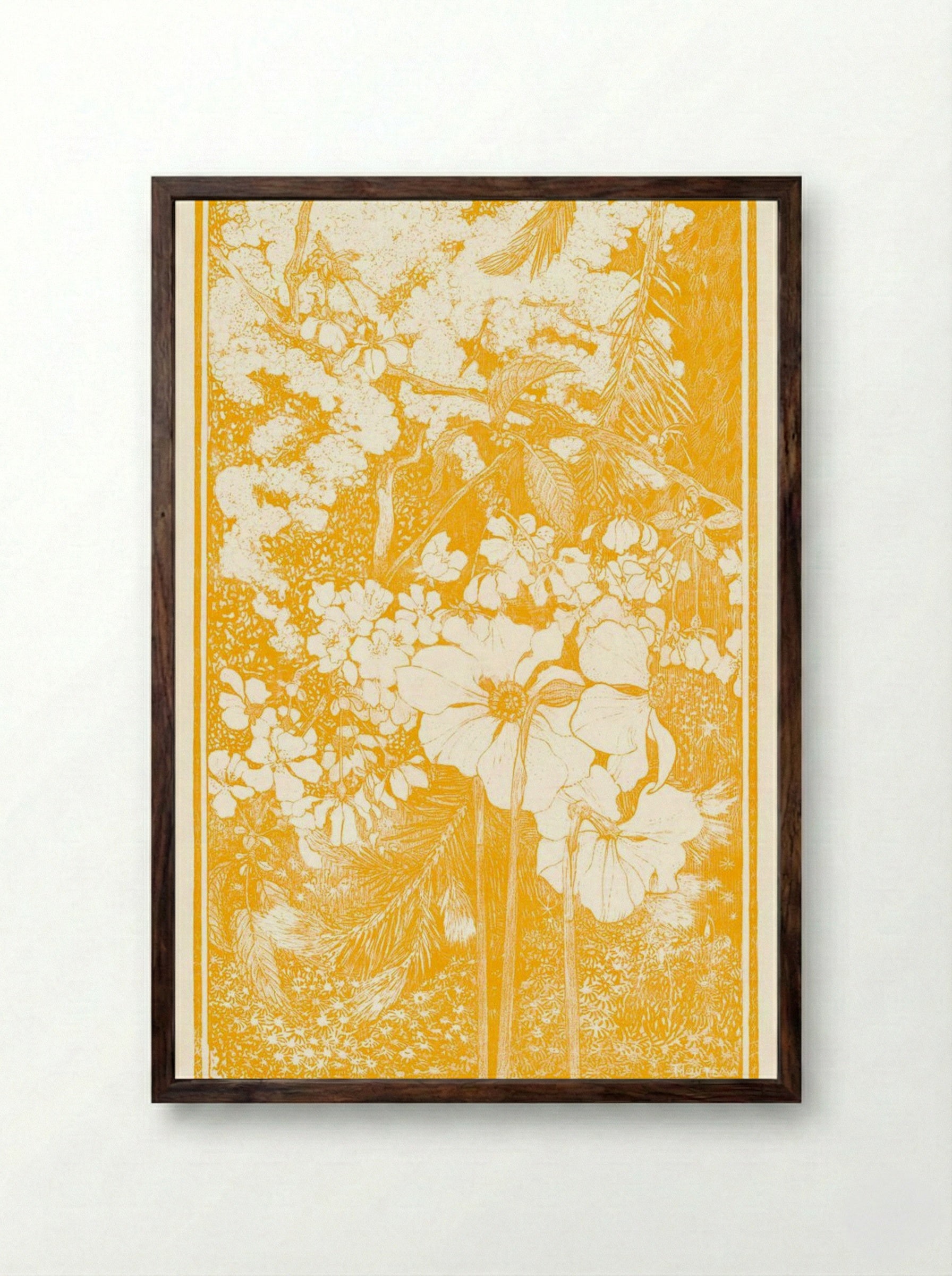 Lente (Spring) - Theodorus van Hoytema - Framed Print Dark Wood