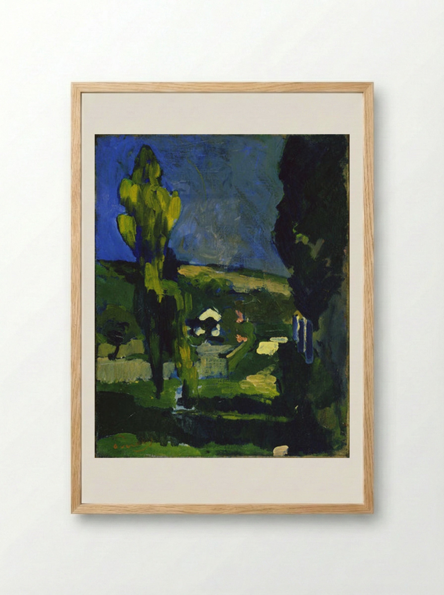 Poplars - André Derain - Framed Print Wood