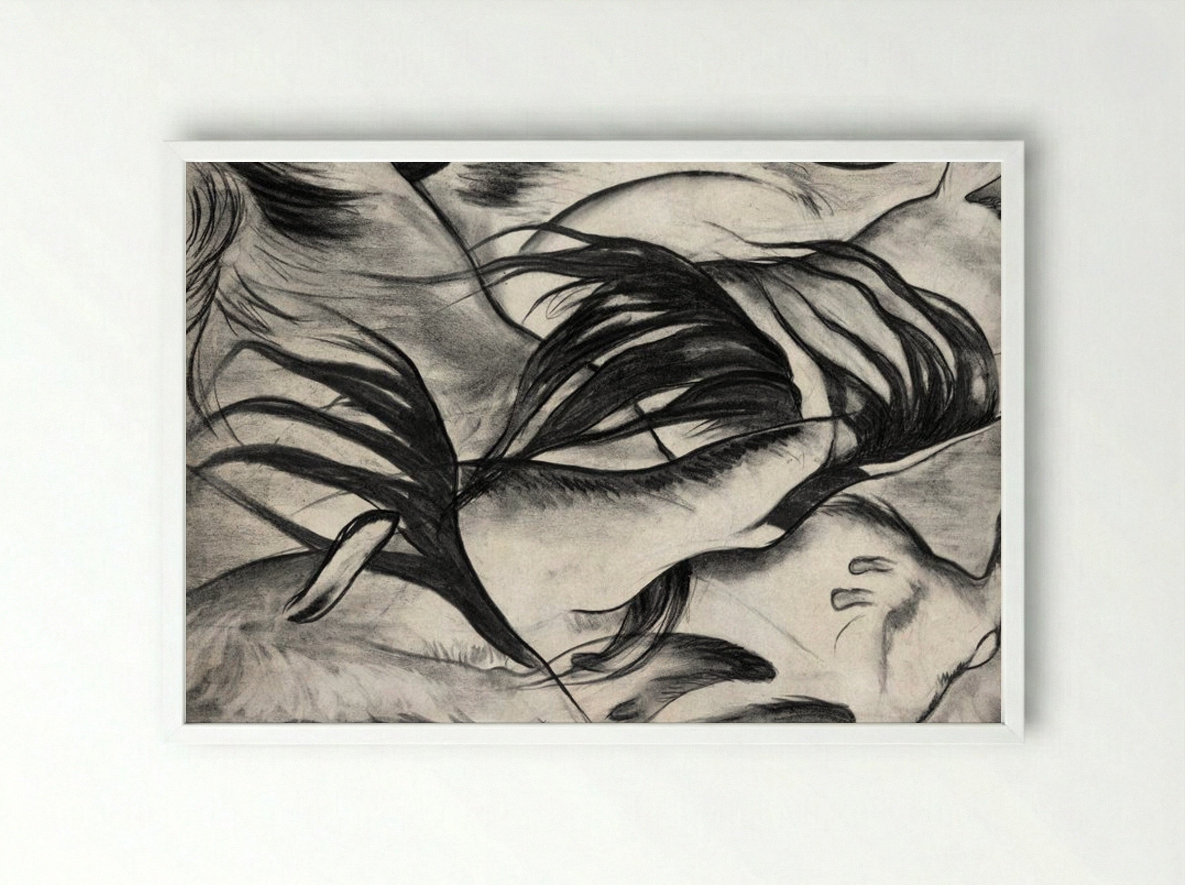 Goats - Arthur Dove - Framed Print White