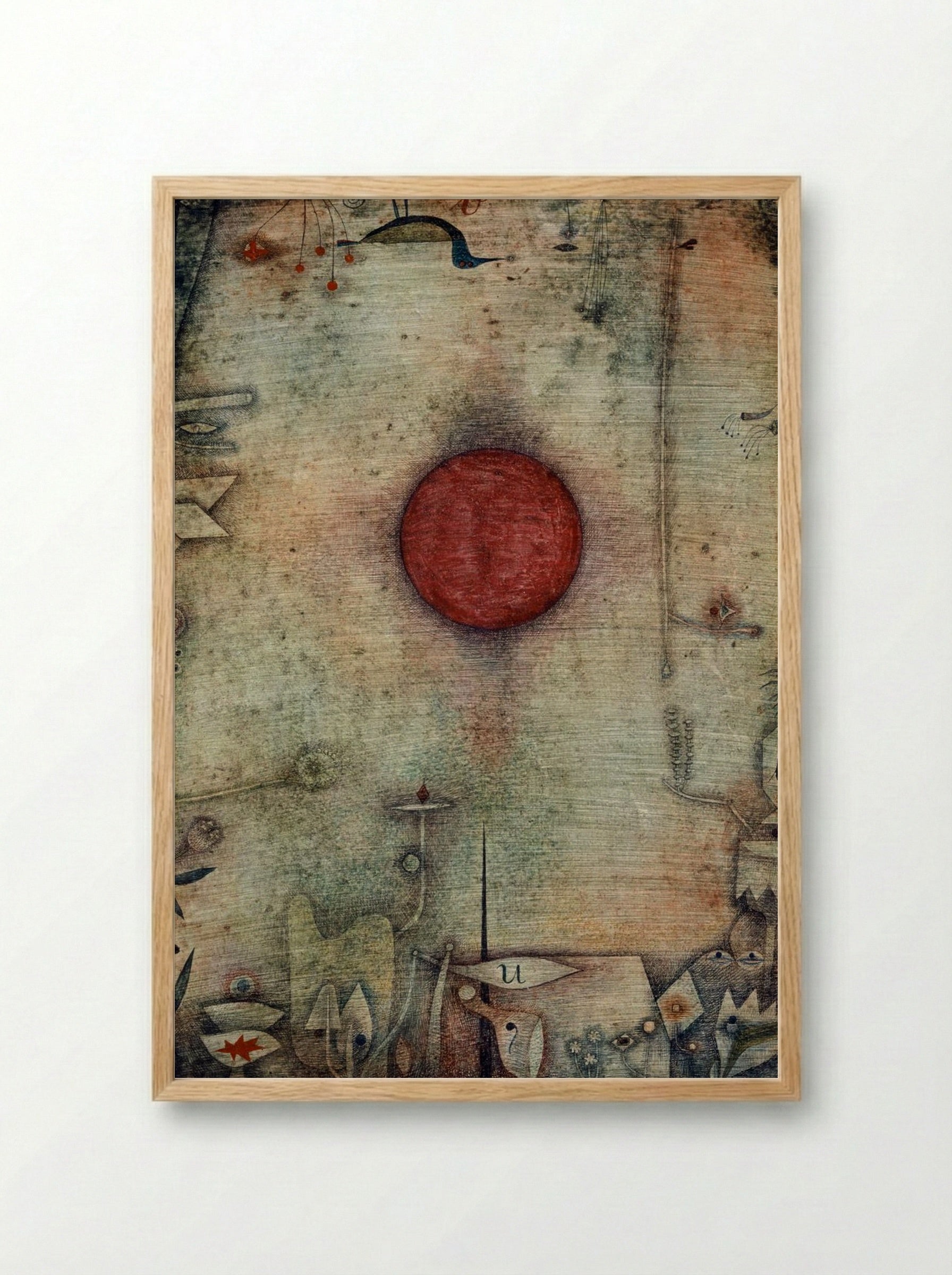 Ad marginem - Paul Klee - Framed Print Wood