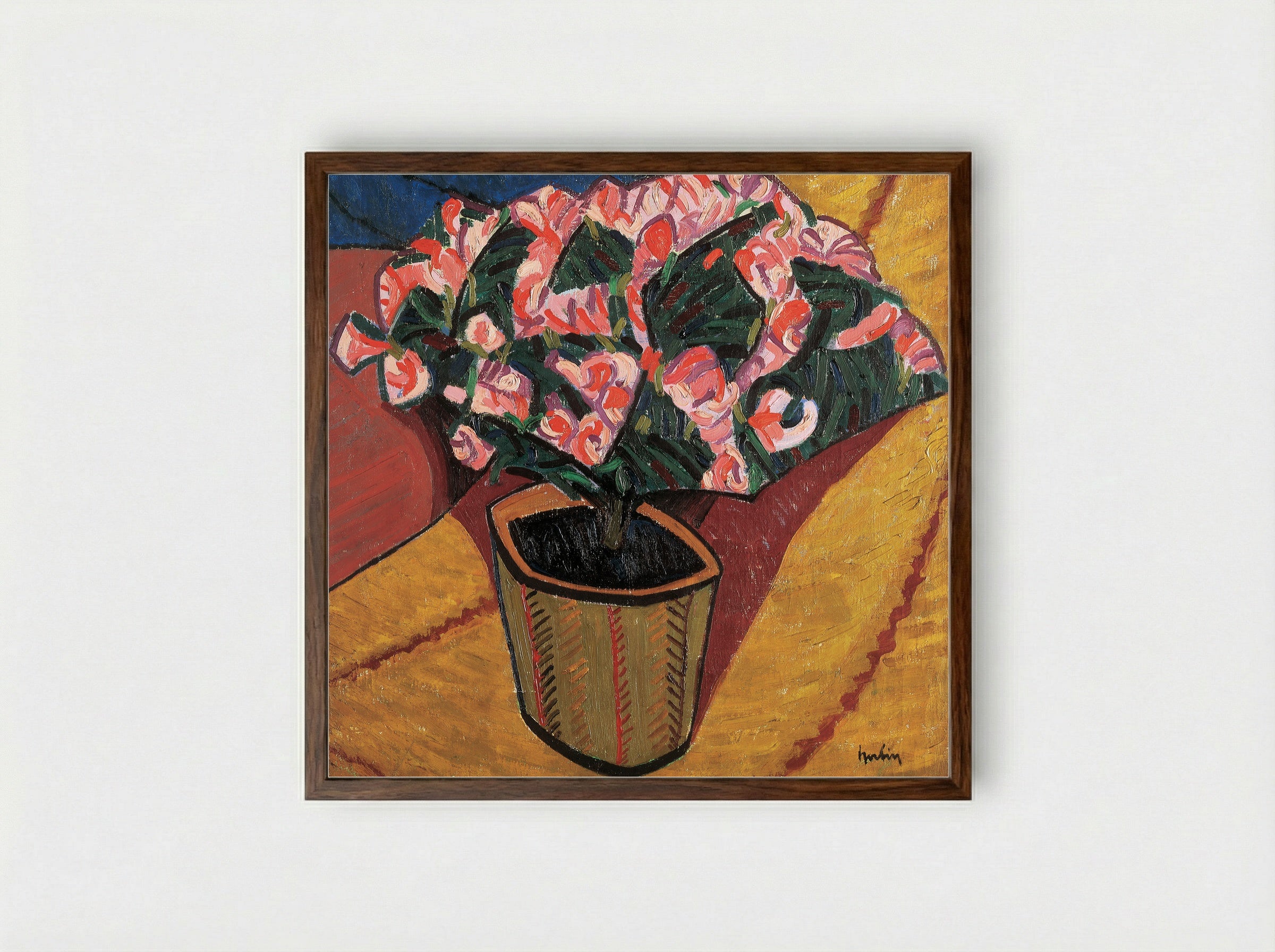 Azalées - Auguste Herbin - Framed Print Dark Wood