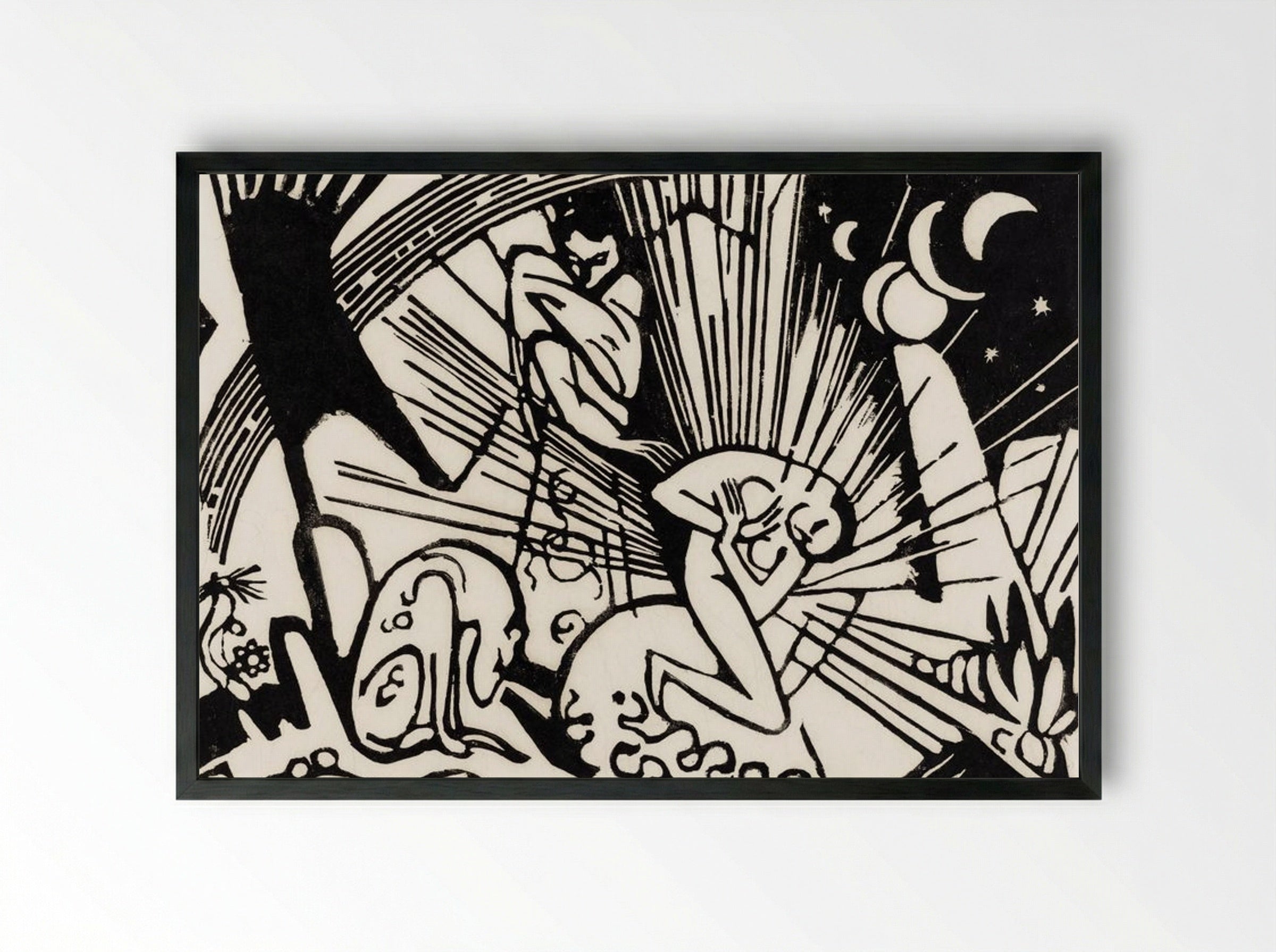 Reconciliation - Franz Marc - Framed Print Black