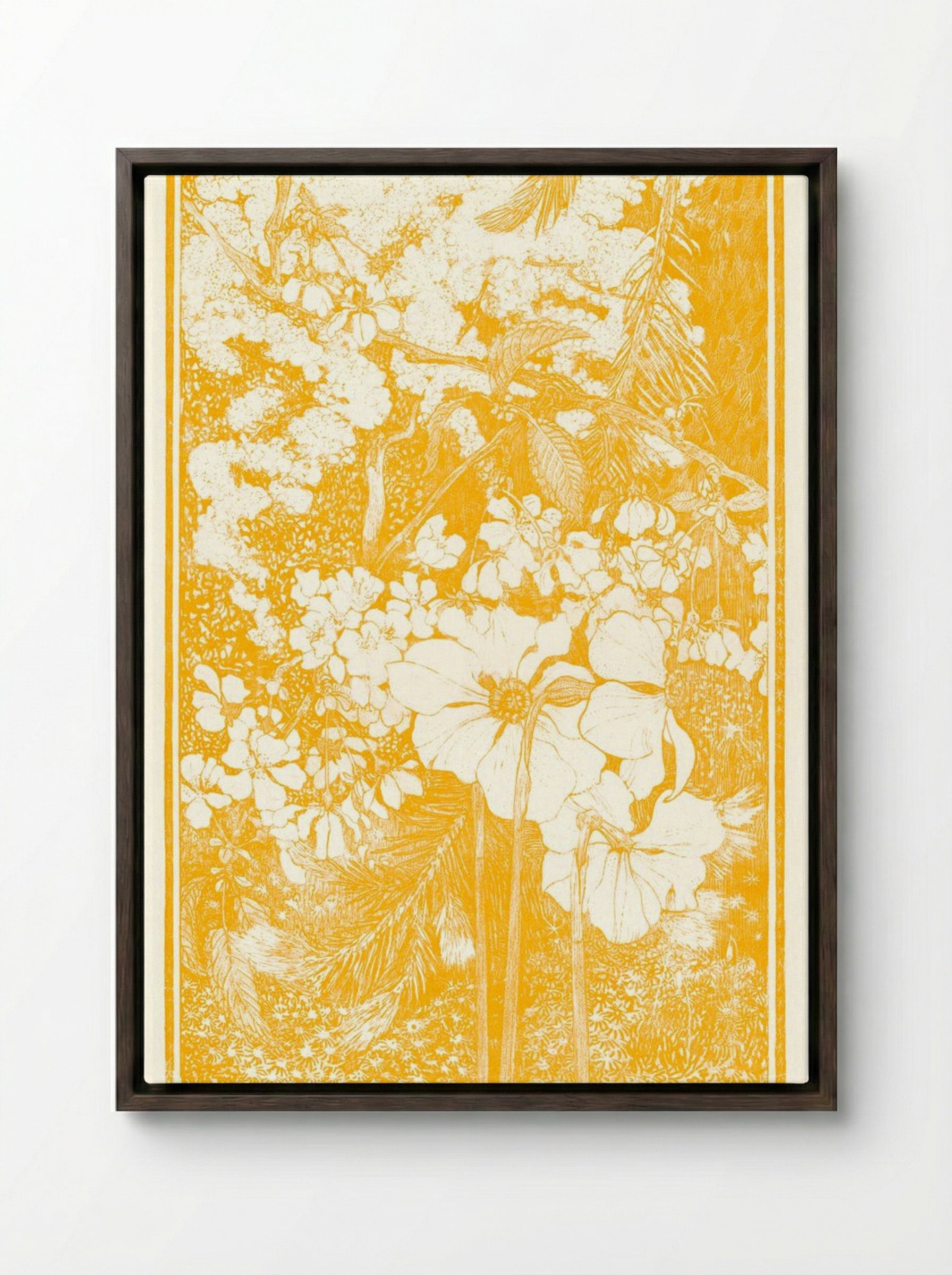 Lente (Spring) - Theodorus van Hoytema - Framed Canvas Dark Wood