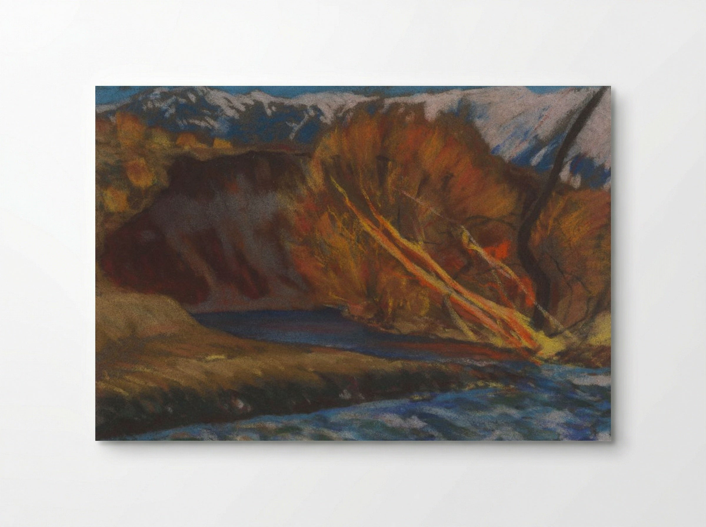 Autumn Mood by the River in the Valley - Zolo Palugyay - Poster