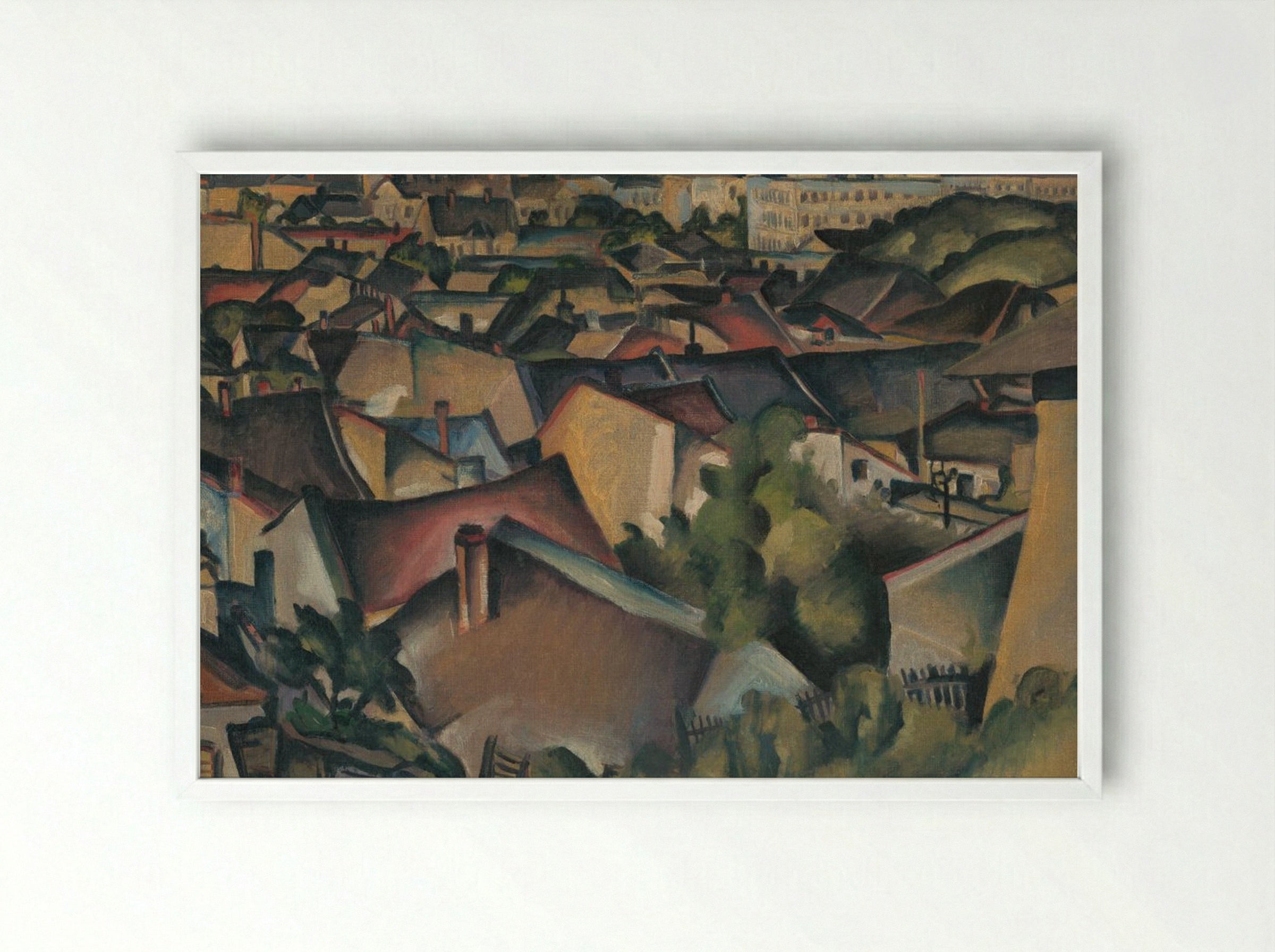 Kosice in Spring - Konstantin Bauer - Framed Print White