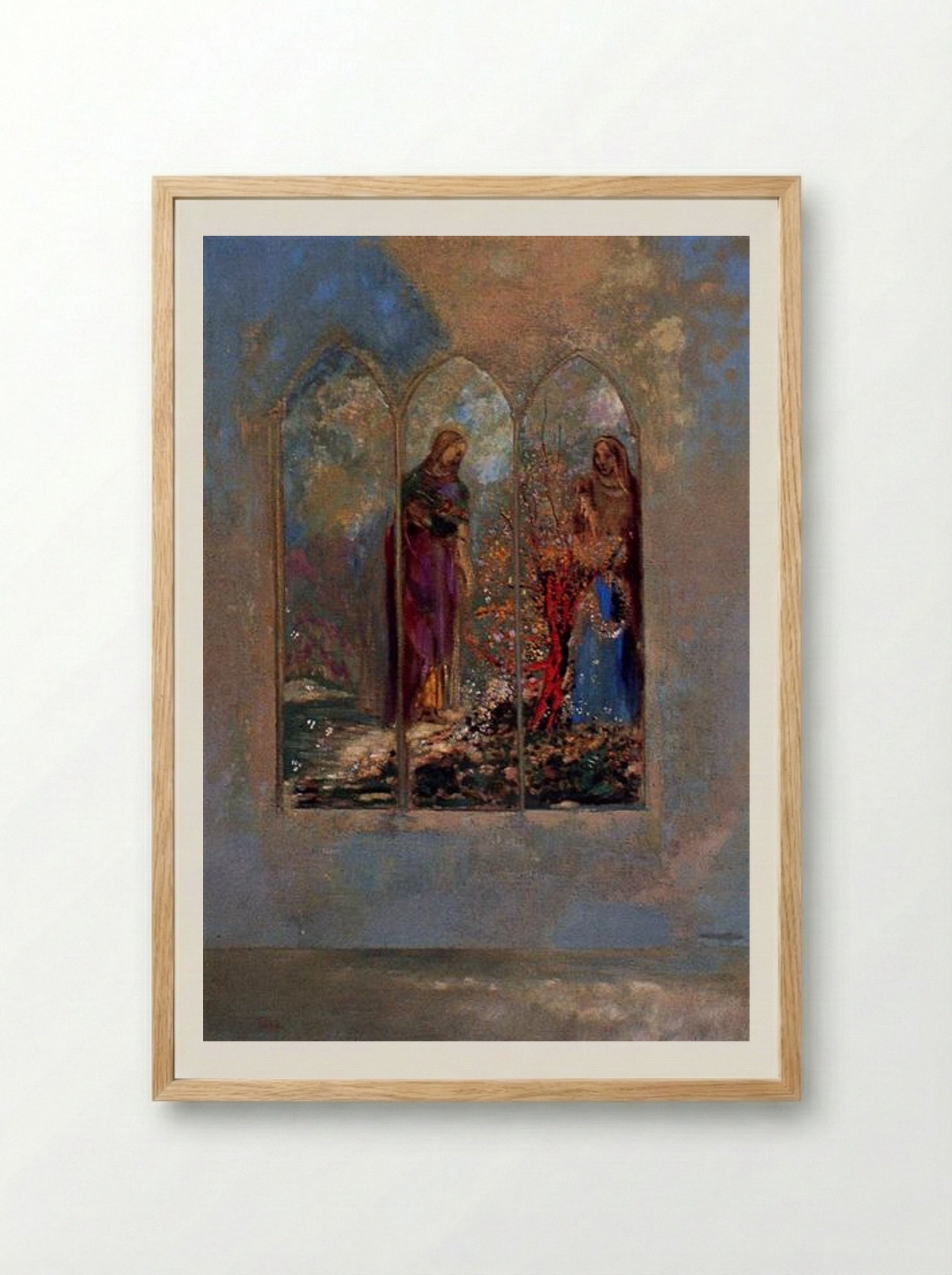 The Window - Odilon Redon - Framed Print Wood