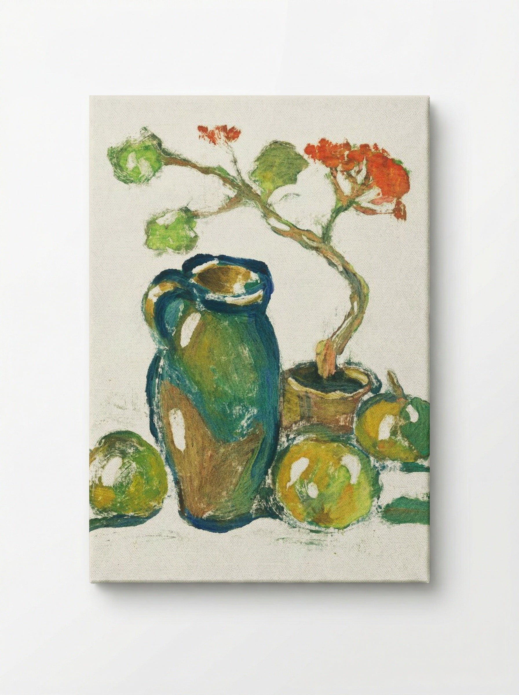 Still Life with Flowers and Fruit - Paul Cézanne - Canvas