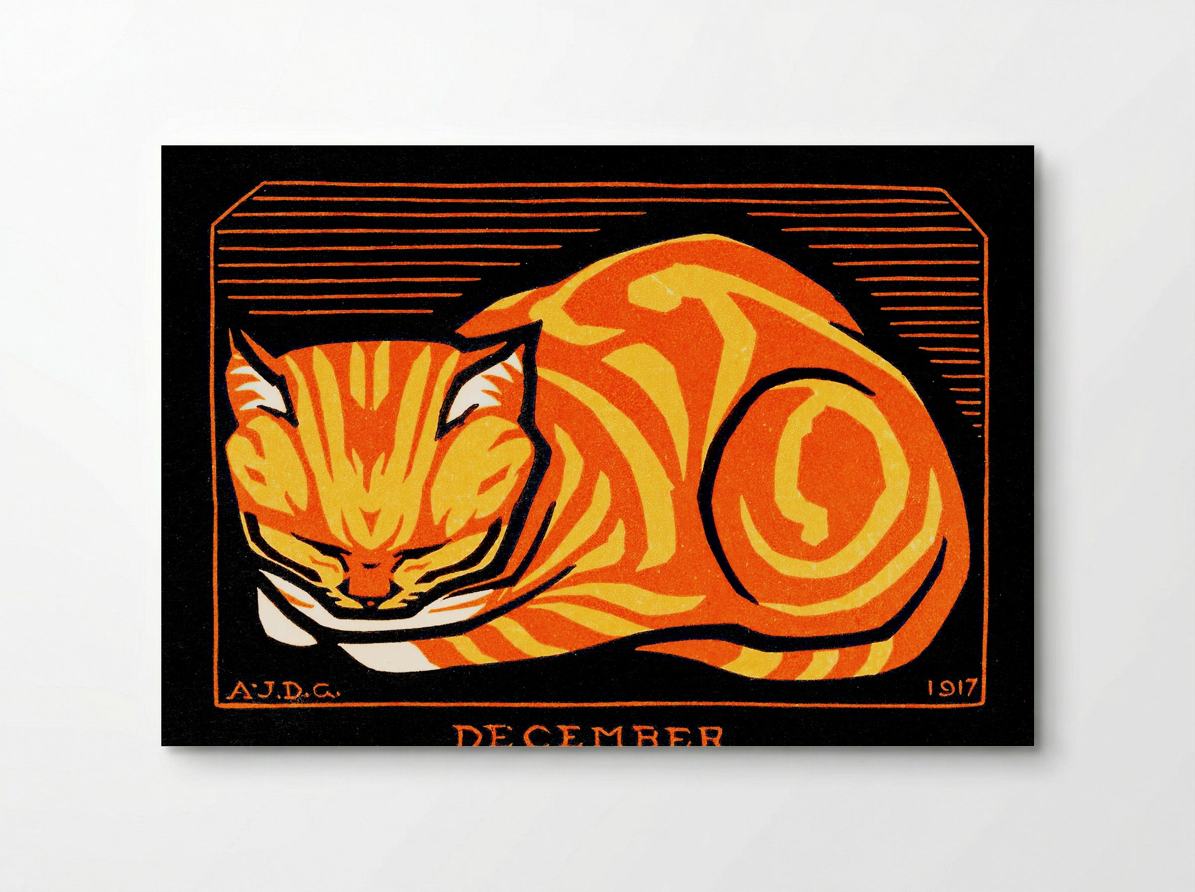 December Cat - Julie de Graag - Poster