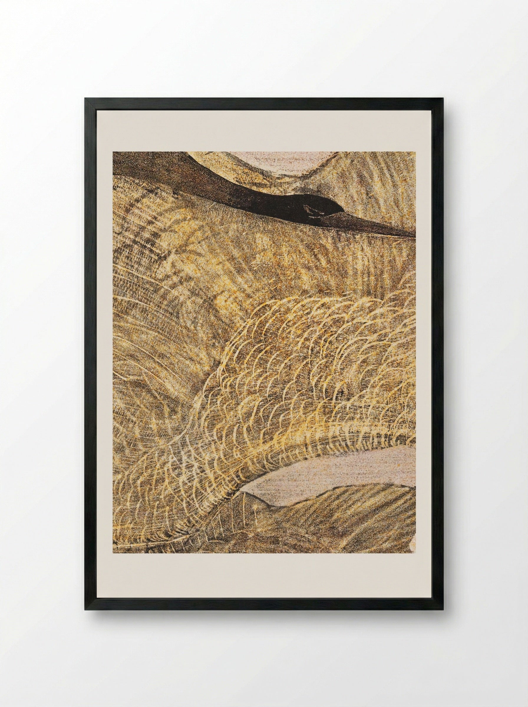 Drie vliegende vogels (Three Flying Birds) - Theo van Hoytema - Framed Print Black
