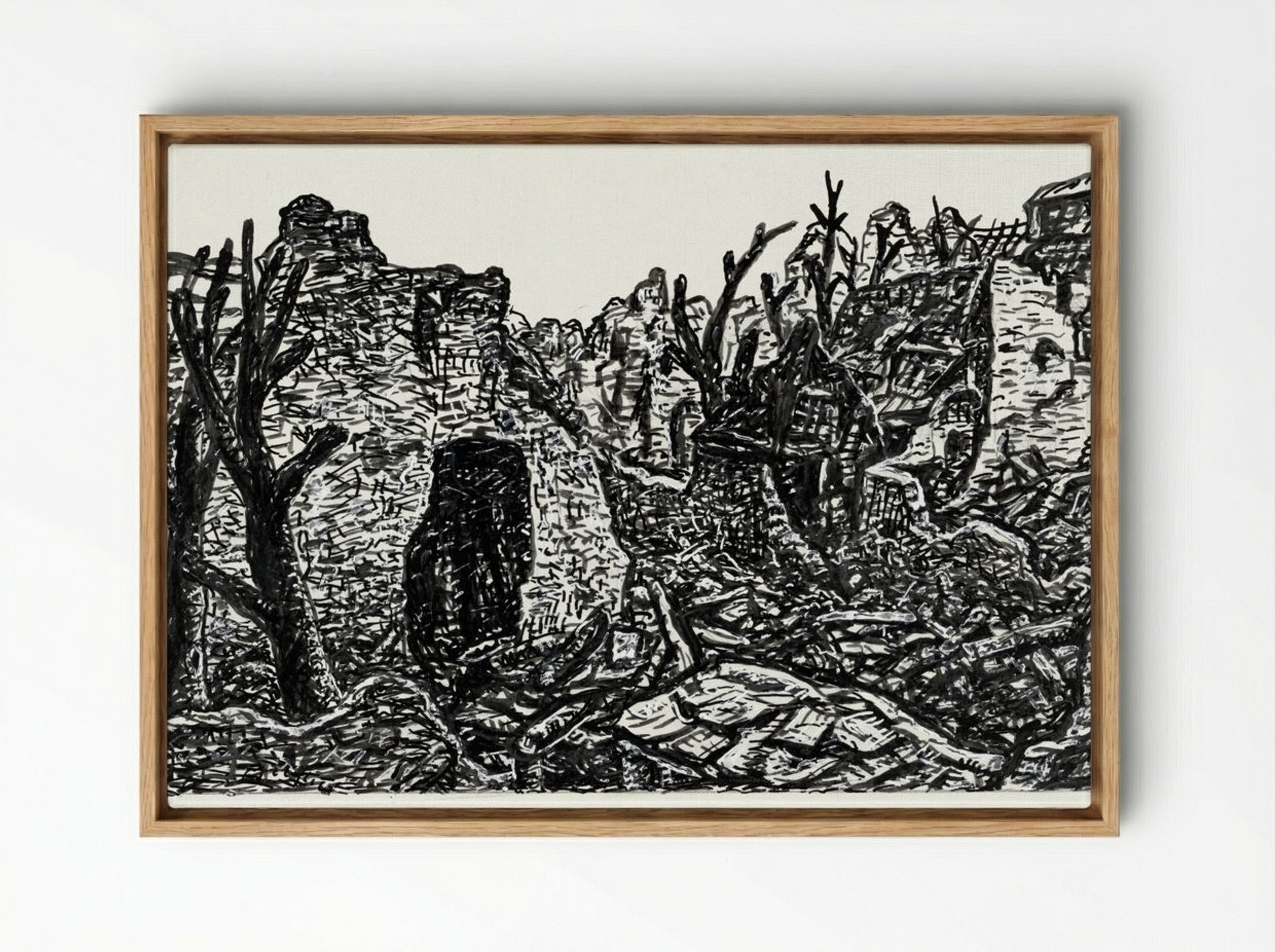 Devastation of the Second World War - Leo Gestel - Framed Canvas Wood