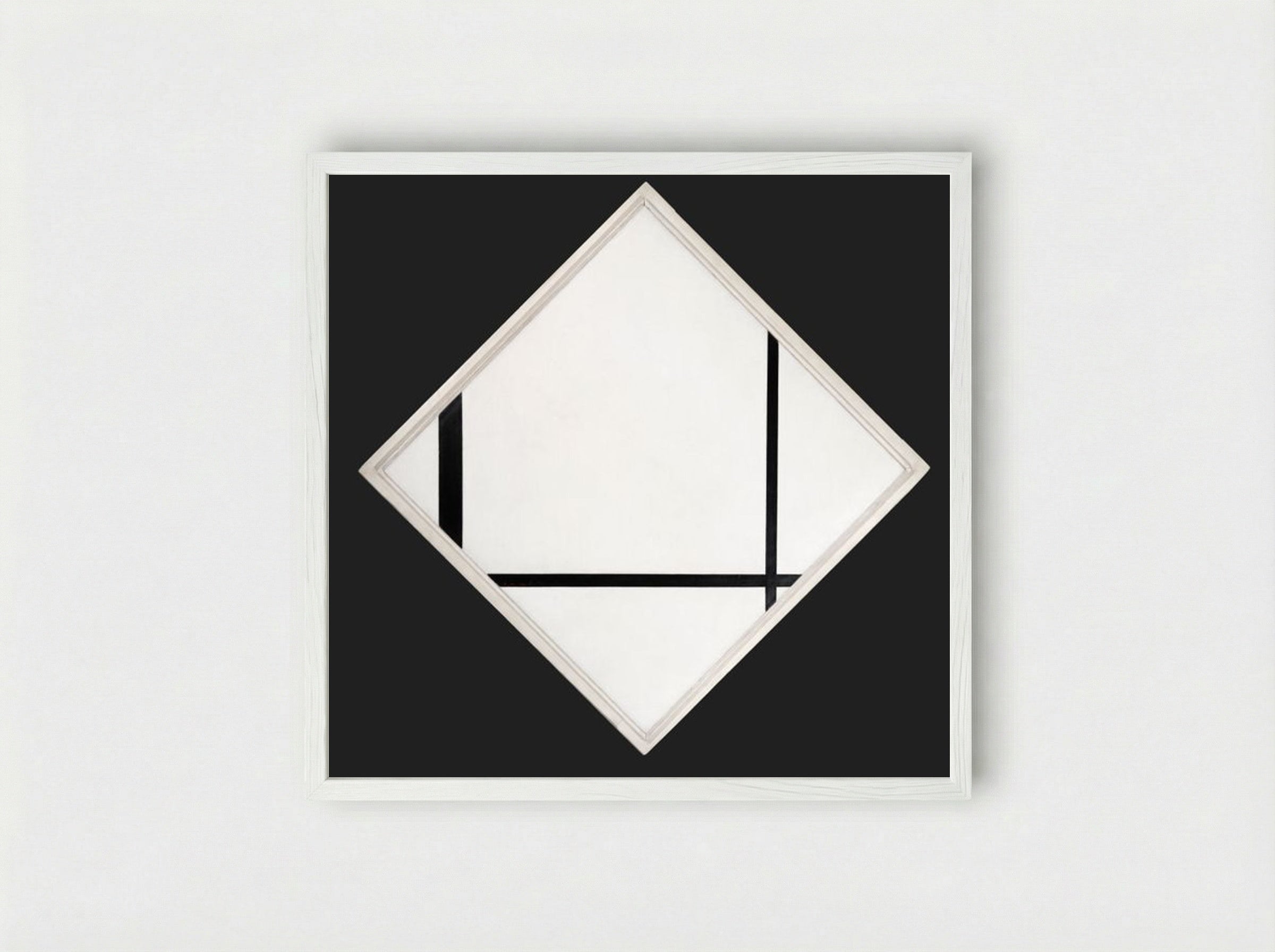 Fox Trot A - Piet Mondrian - Framed Print White