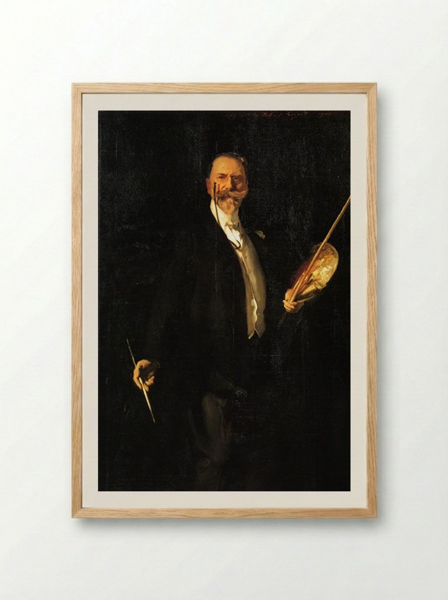 William Merritt Chase - John Singer Sargent - Framed Print Wood