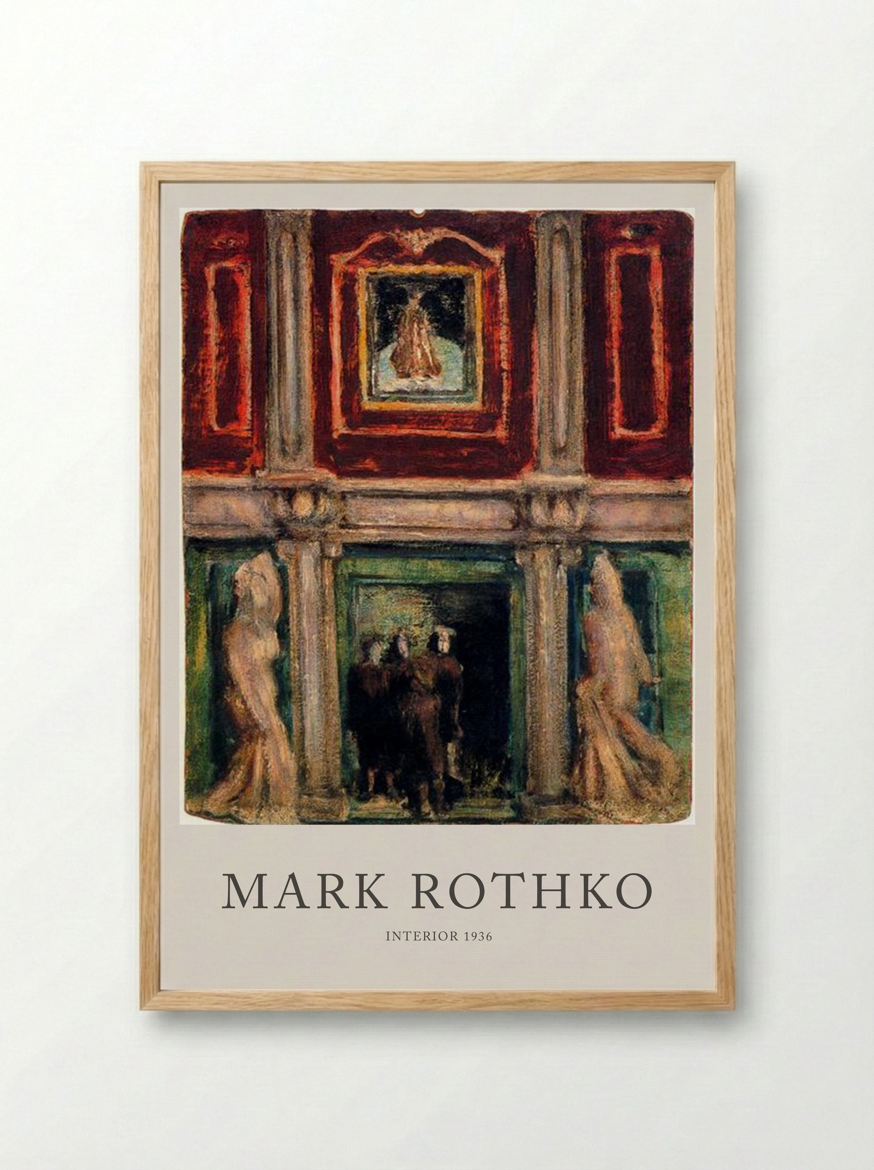 Interior - Mark Rothko - Framed Print Wood
