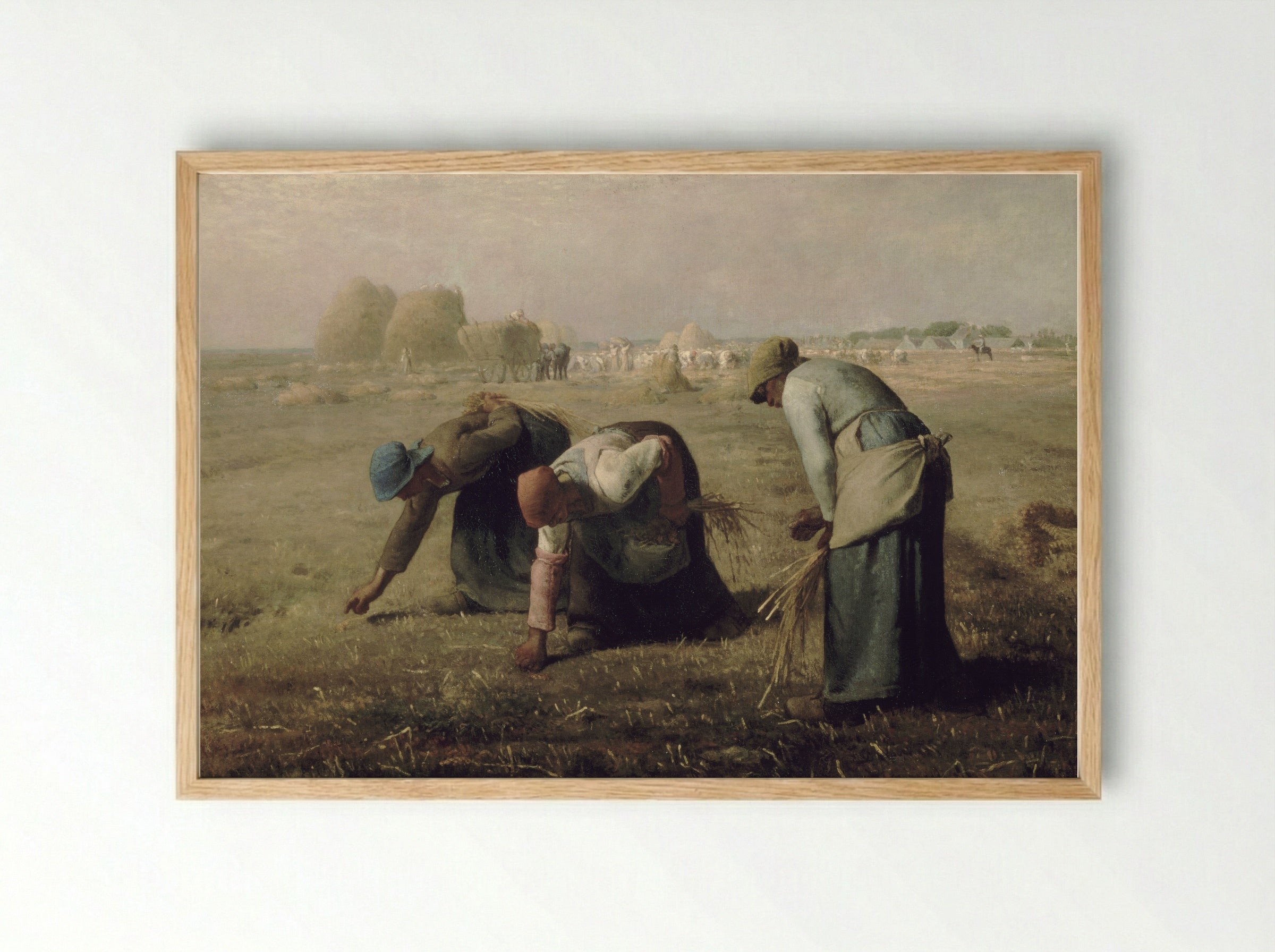 The Gleaners - Jean-François Millet - Framed Print Wood