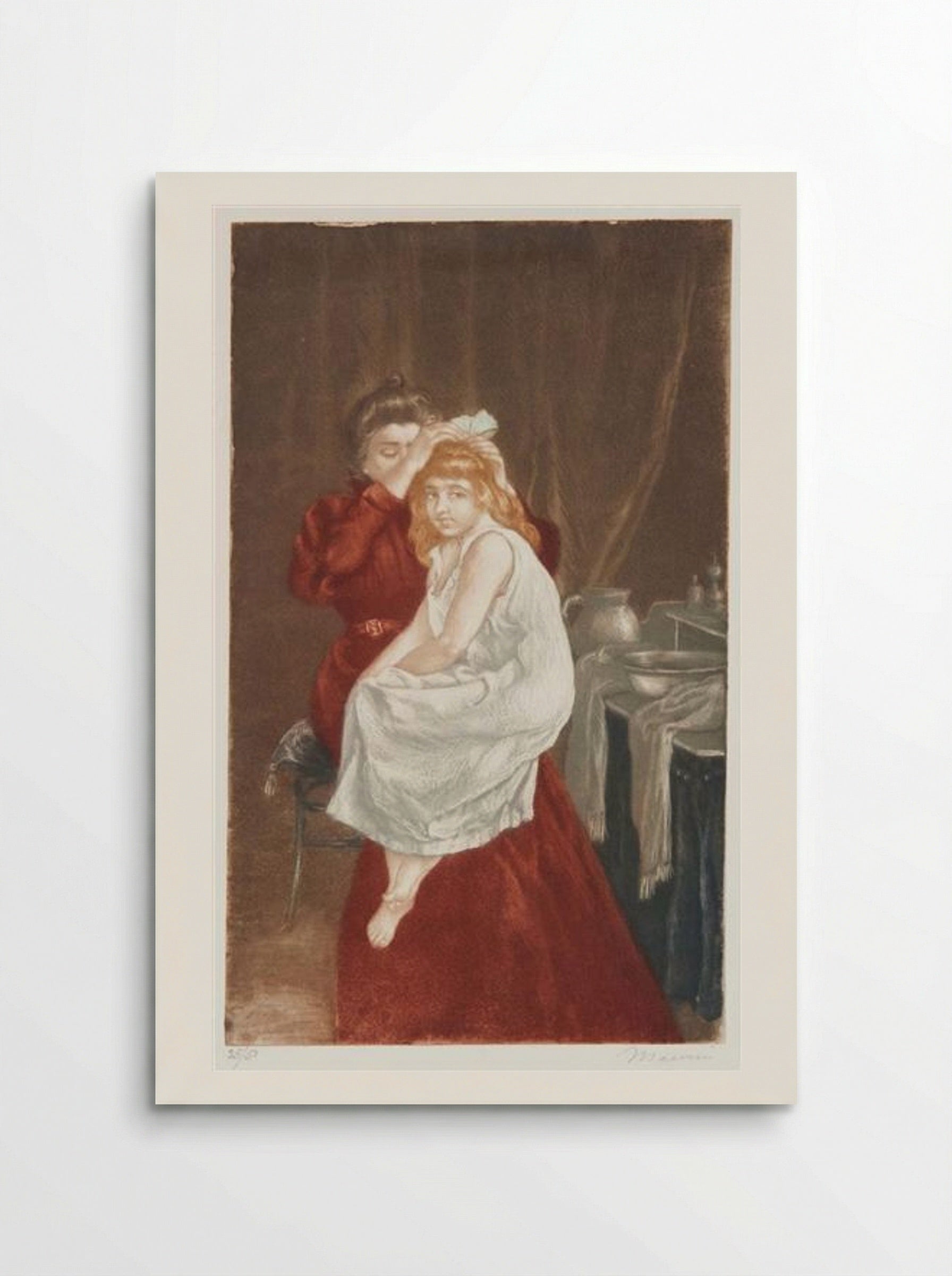 Le ruban de coiffure - Charles Maurin - Poster