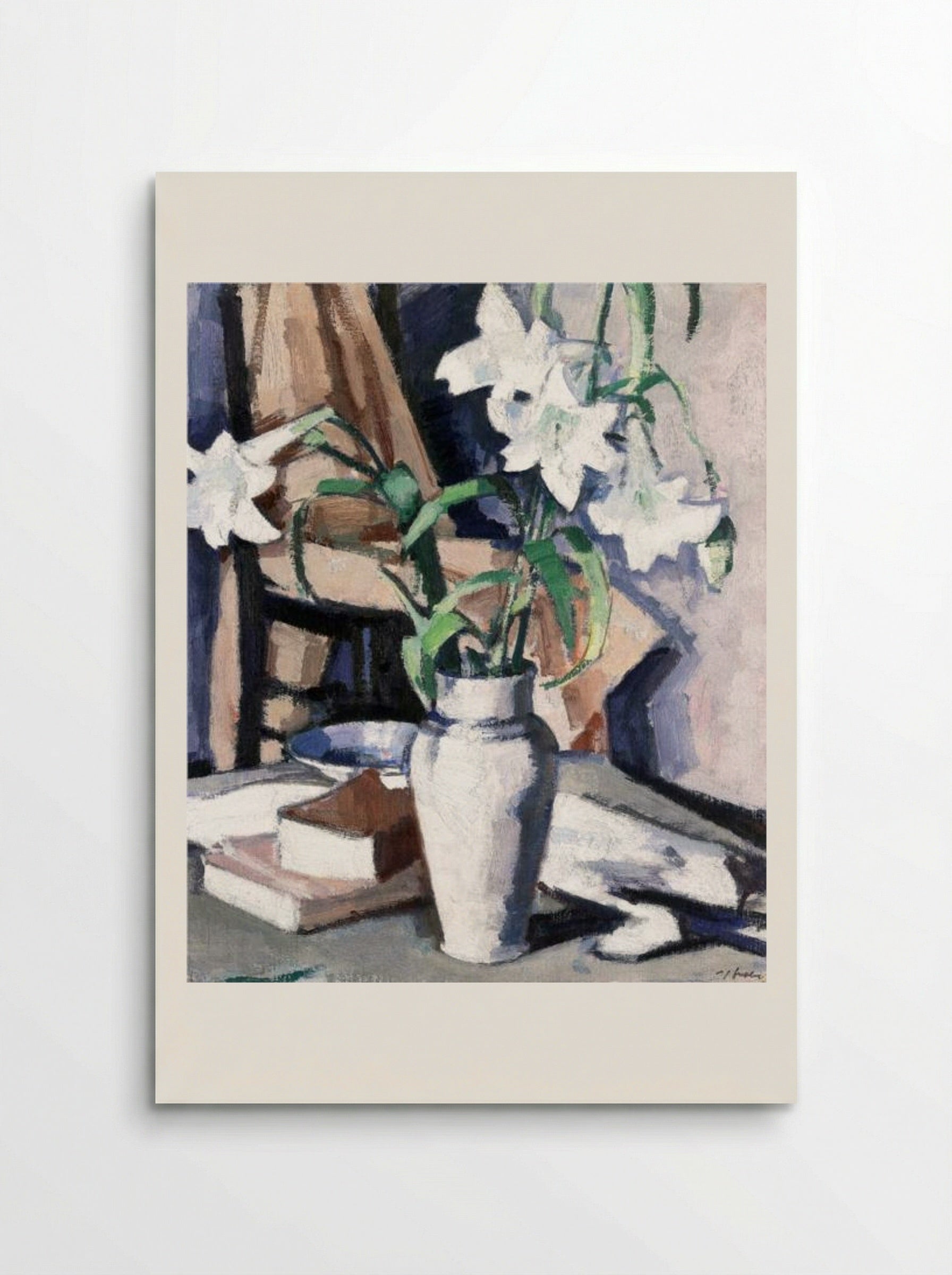 White Lilies - Samuel Peploe - Poster