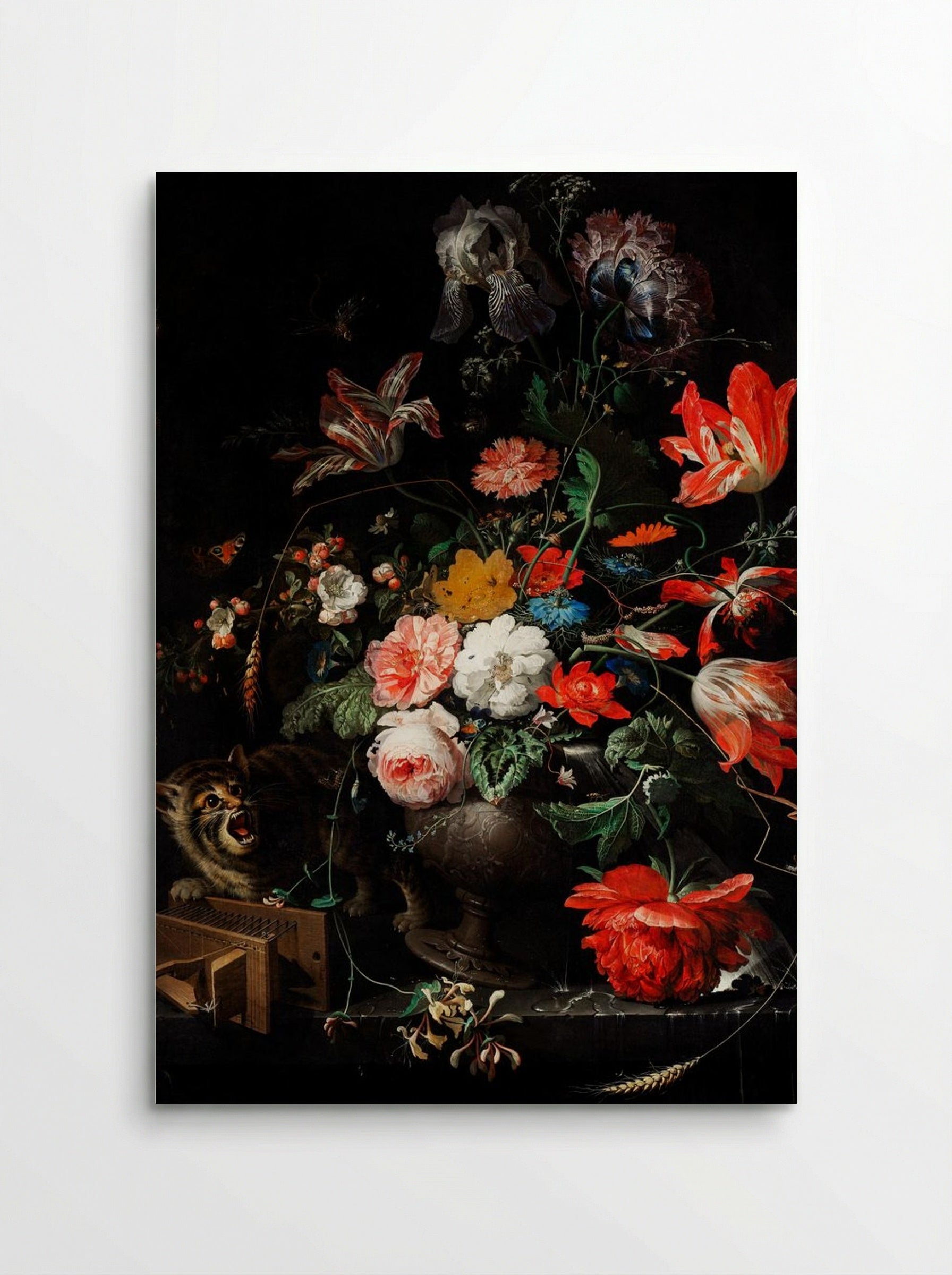 The Overturned Bouquet - Abraham Mignon - Poster