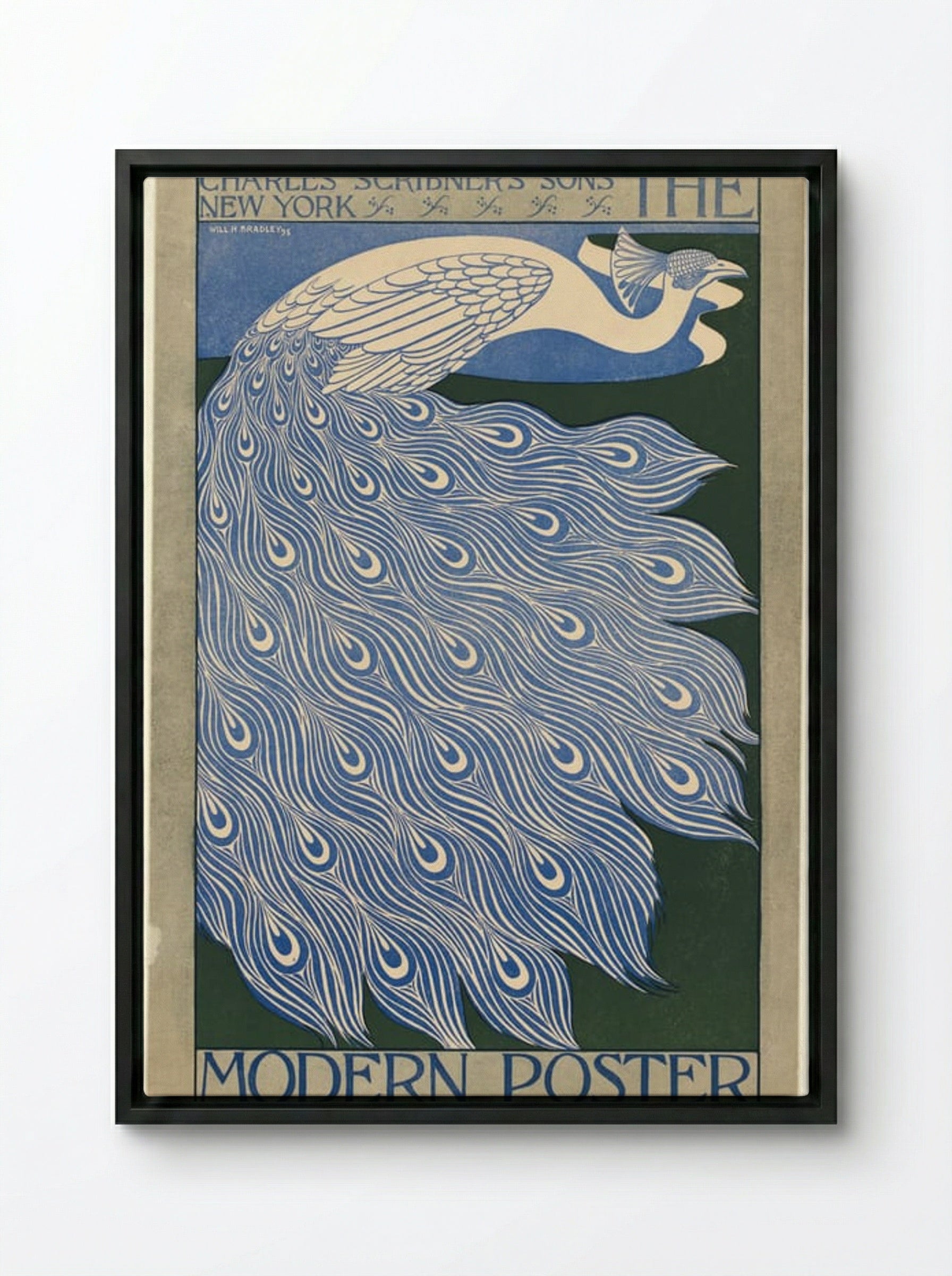 The Modern Poster - Will H. Bradley - Framed Canvas Black