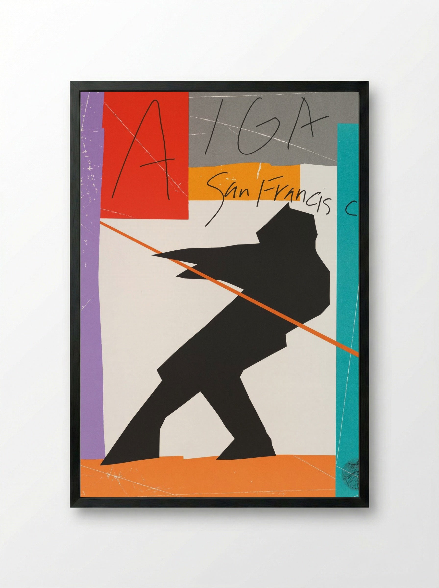 AIGA San Francisco - Michael Manwaring - Framed Print Black