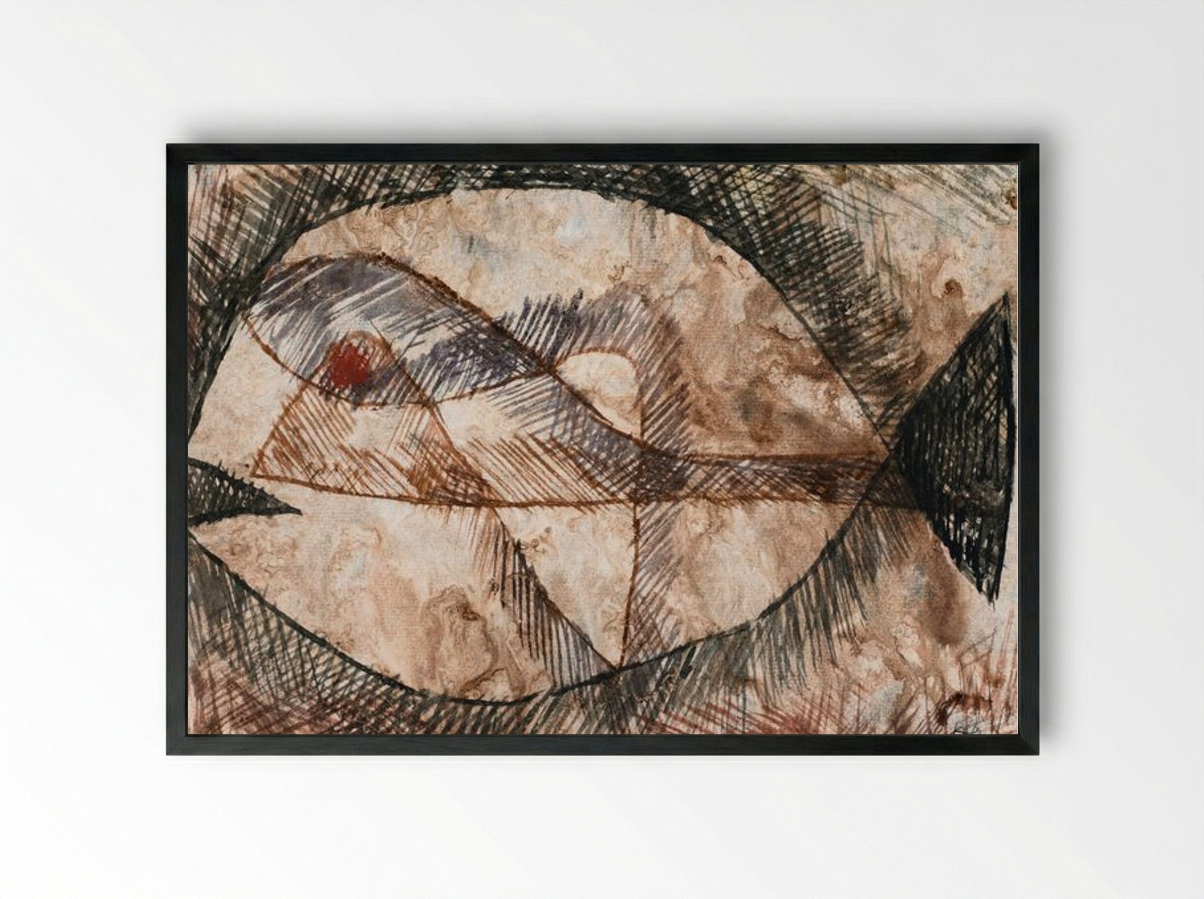 Fisch - Paul Klee - Framed Print Black