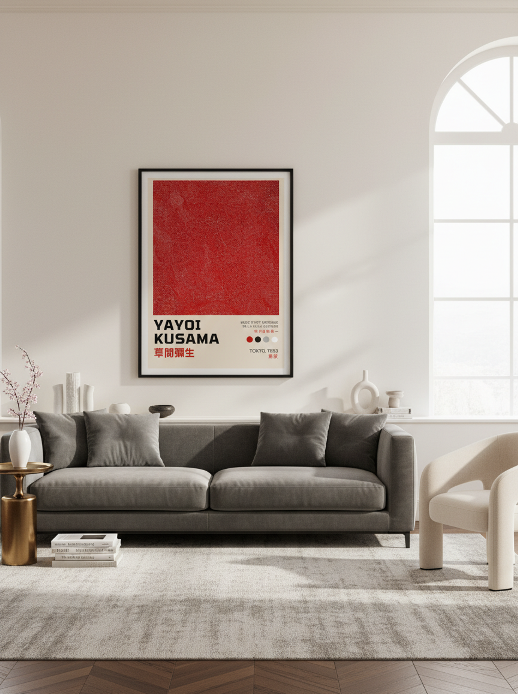 Untitled (Red Net) - Yayoi Kusama - Lifestyle