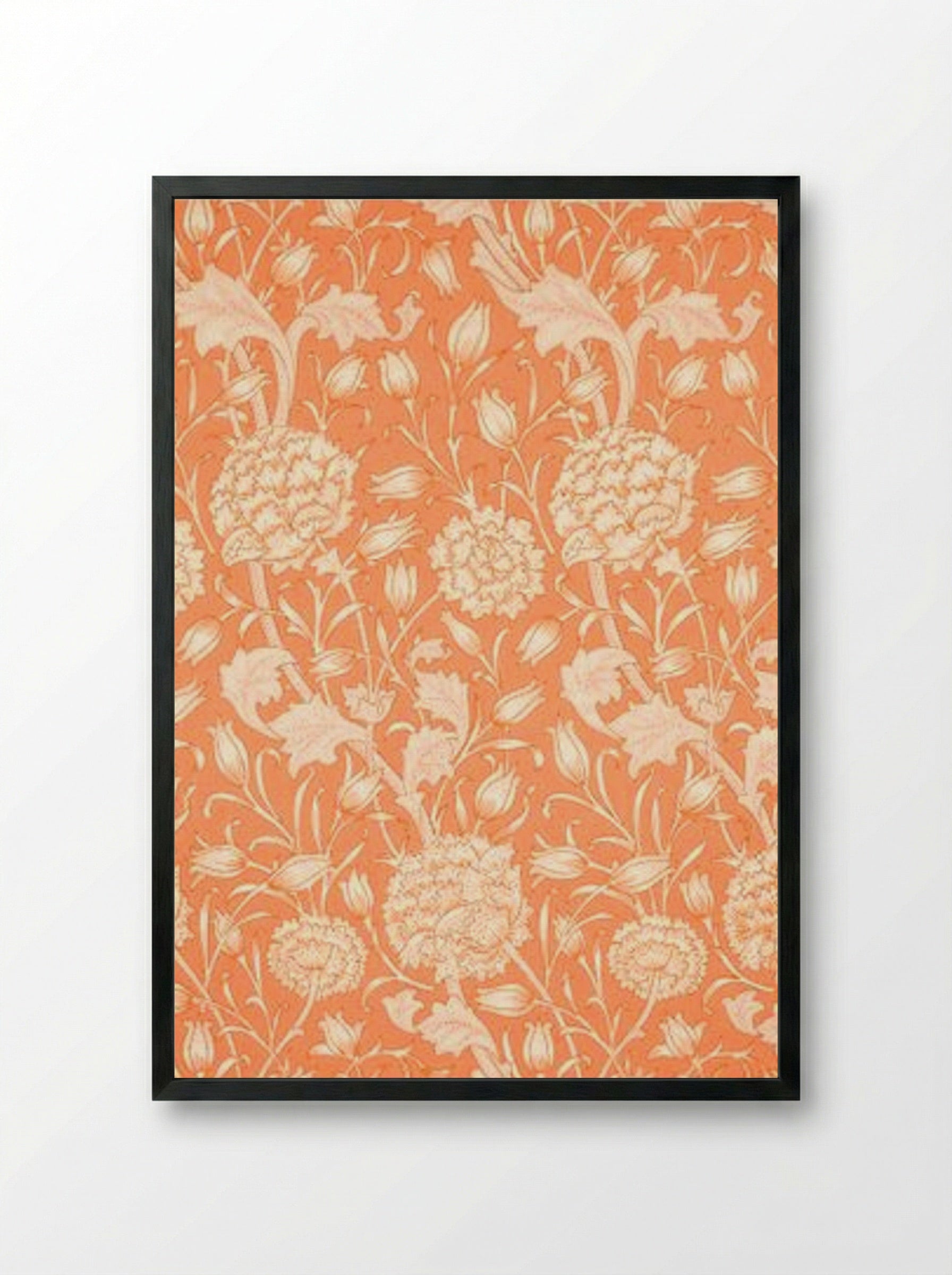 Wild Tulip - William Morris - Framed Print Black