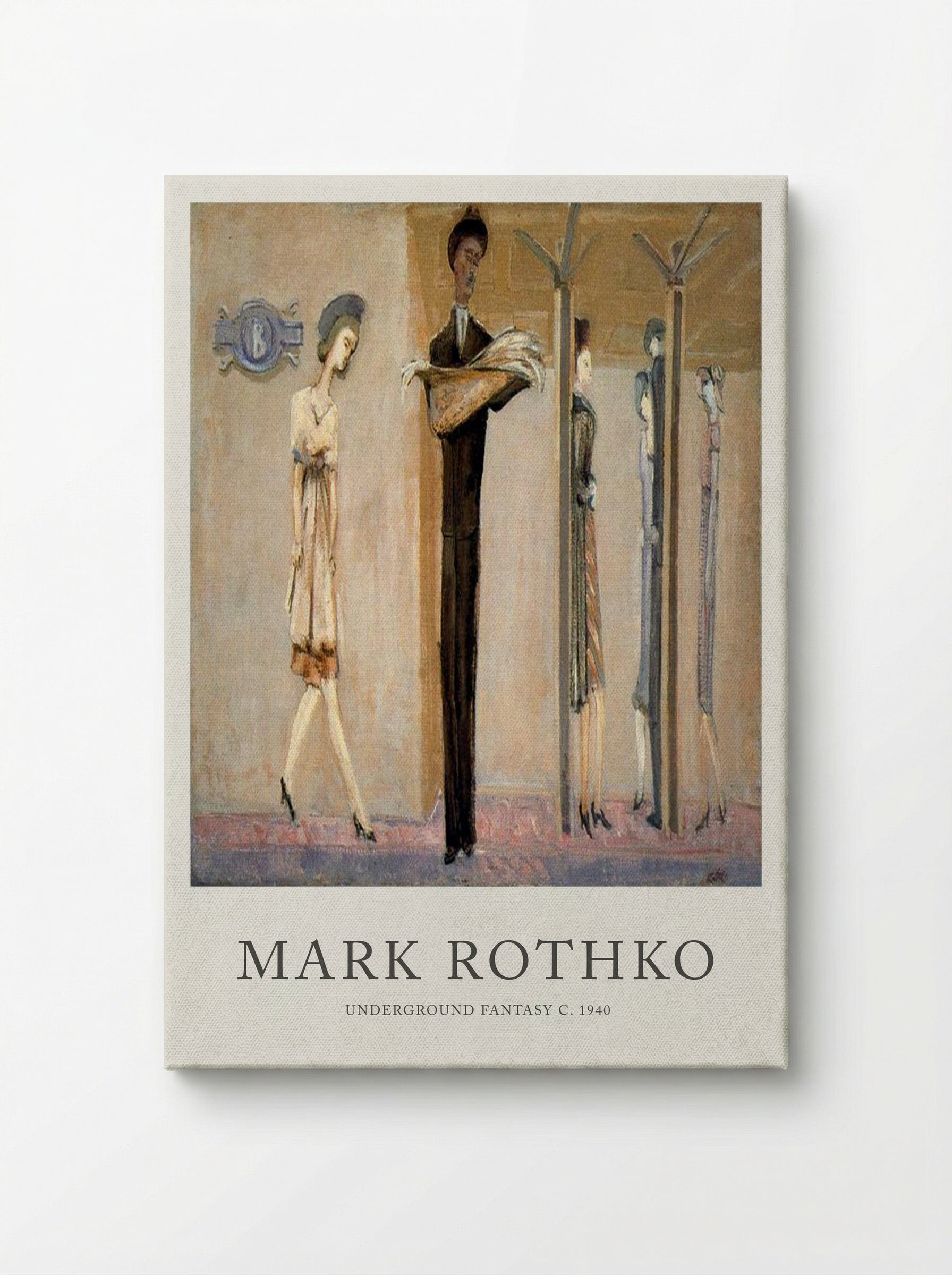 Underground Fantasy - Mark Rothko - Canvas