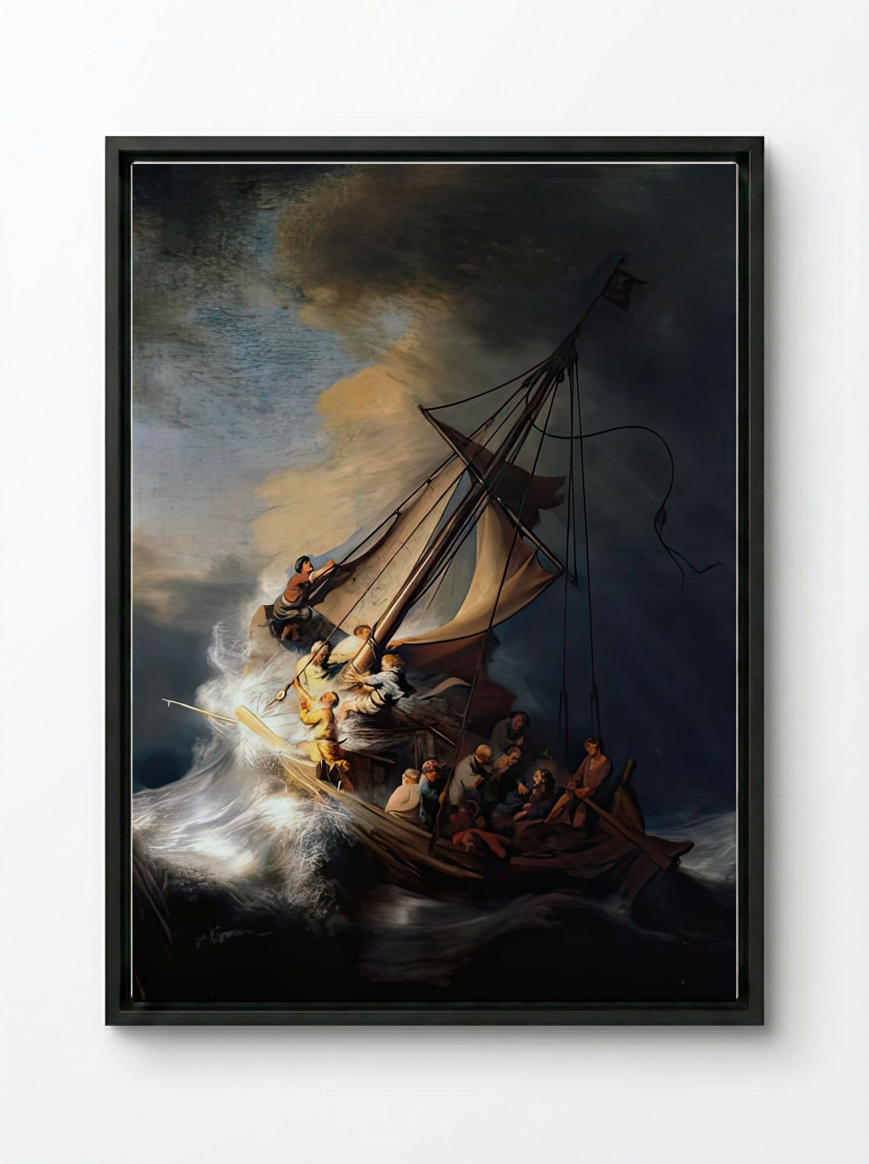 The Storm on the Sea of Galilee - Rembrandt van Rijn - The Storm on the Sea of Galilee_Framed-Canvas_Black_CompositorV1_1769815718703