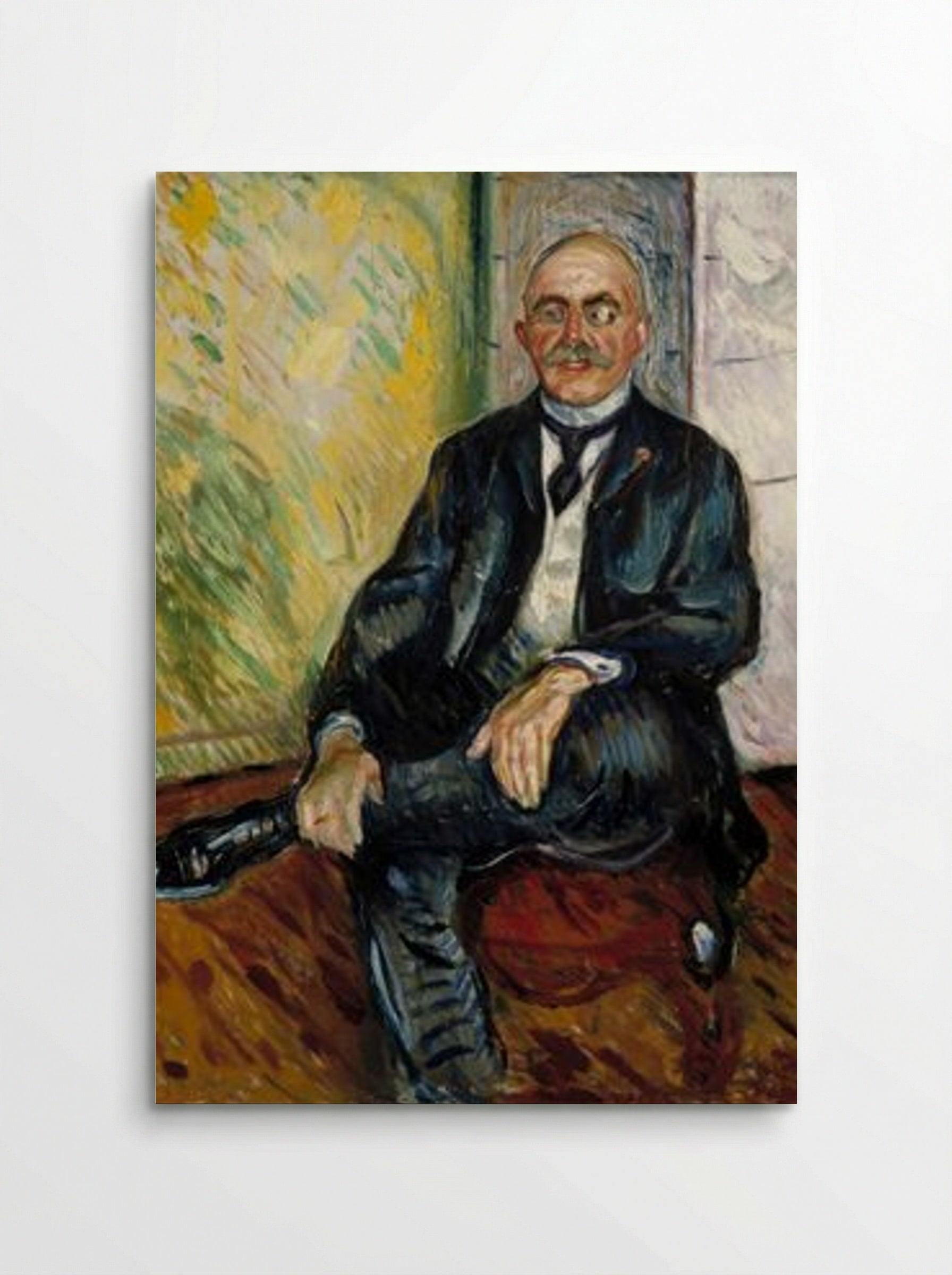 Portrait of Gustaf Schiefler - Edvard Munch - Poster