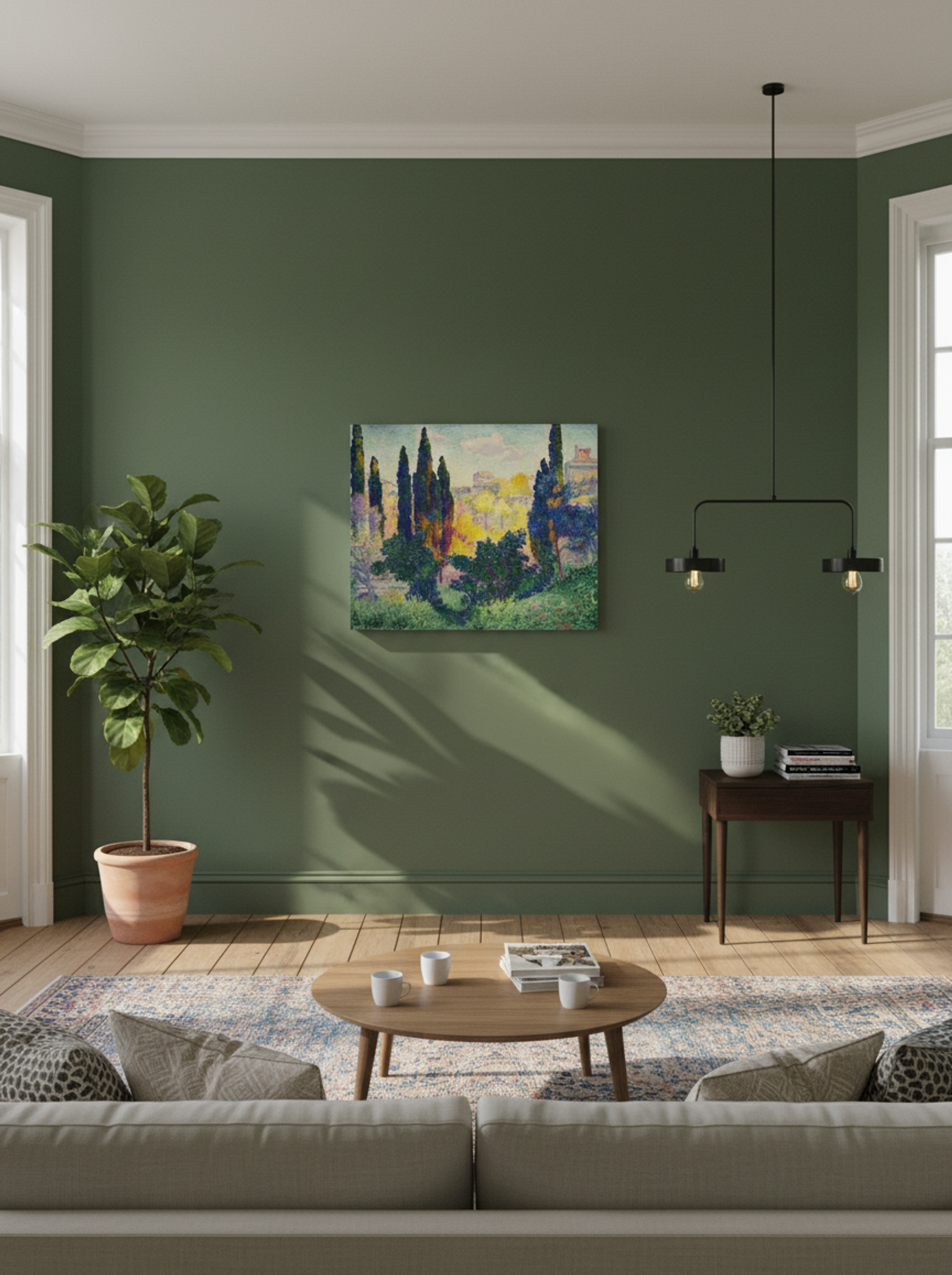 Les cyprès à Cagnes - Henri-Edmond Cross - Lifestyle
