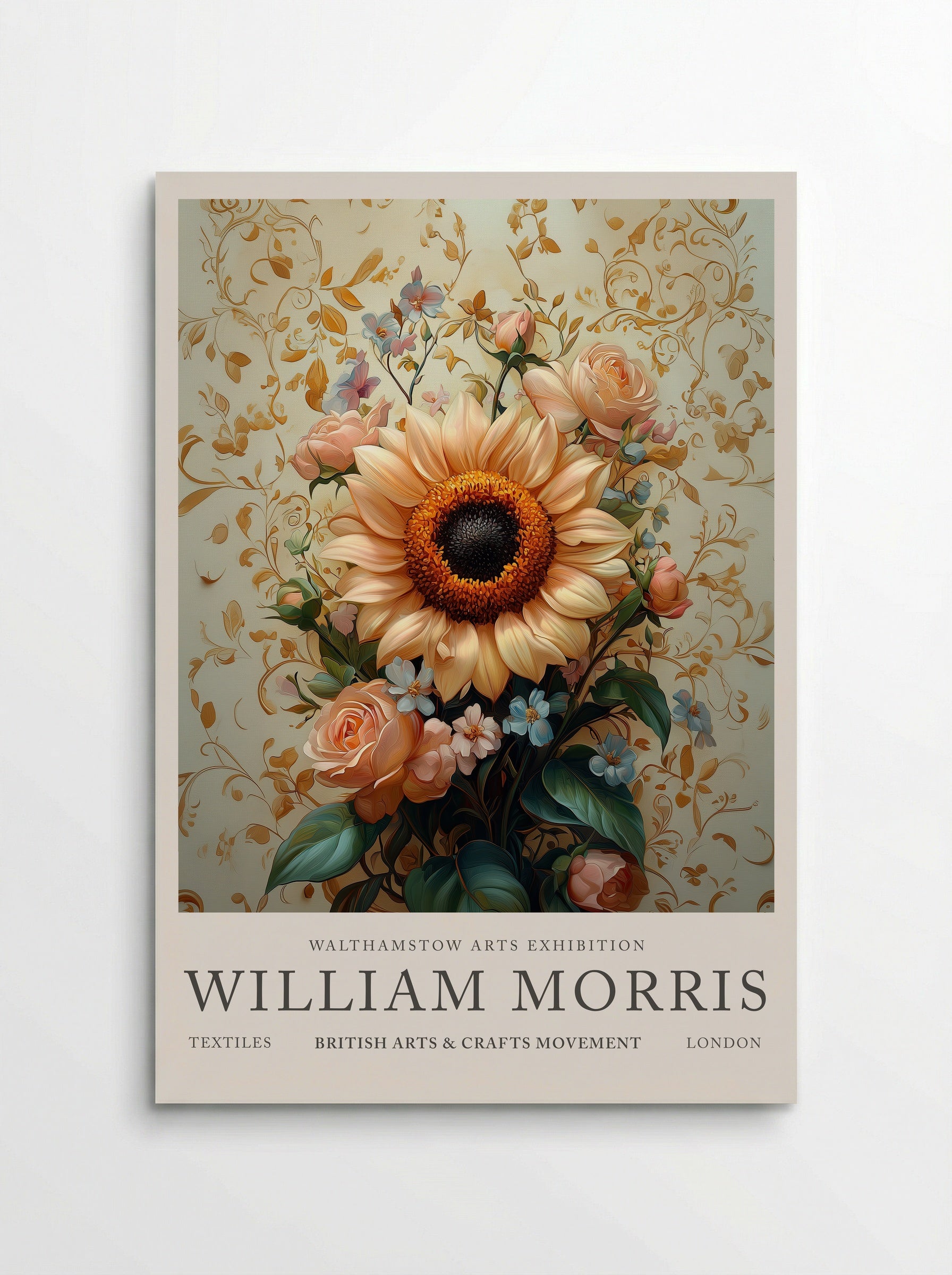 Sunflower Bouquet - William Morris - Poster