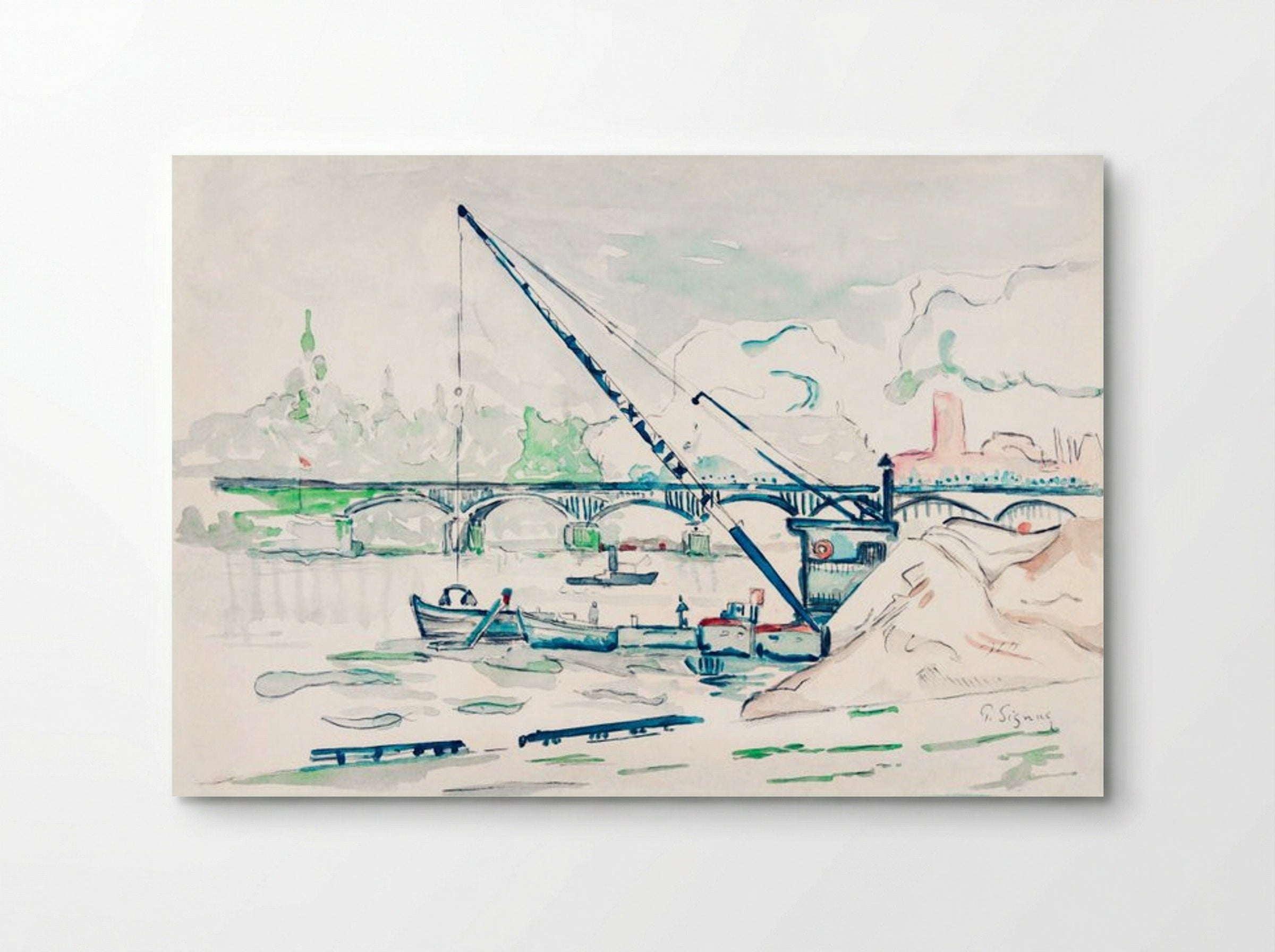 Le Pont des Arts - Paul Signac - Poster