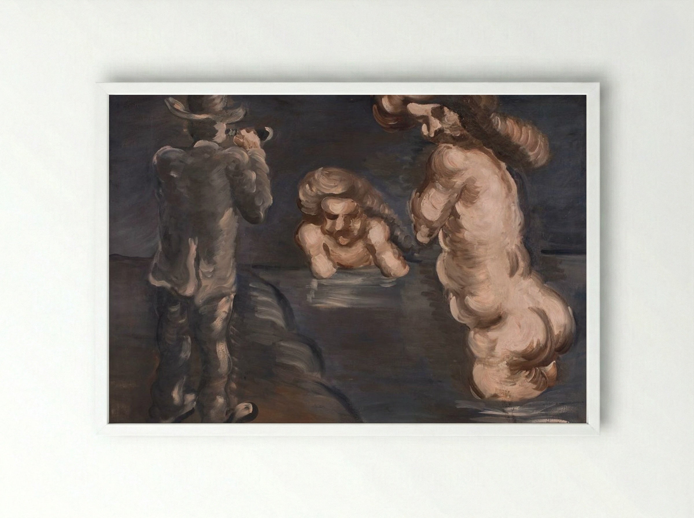 The Man Who Sees Everything - Vilhelm Lundstrøm - Framed Print White