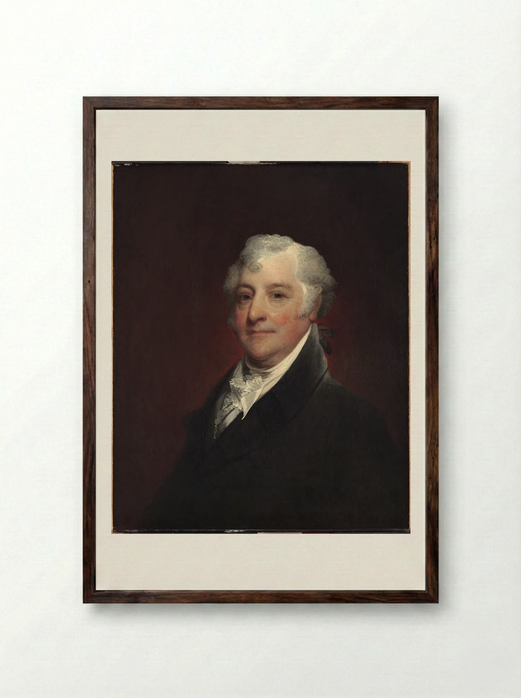 Joseph Coolidge (1747-1820) - Gilbert Stuart - Framed Print Dark Wood