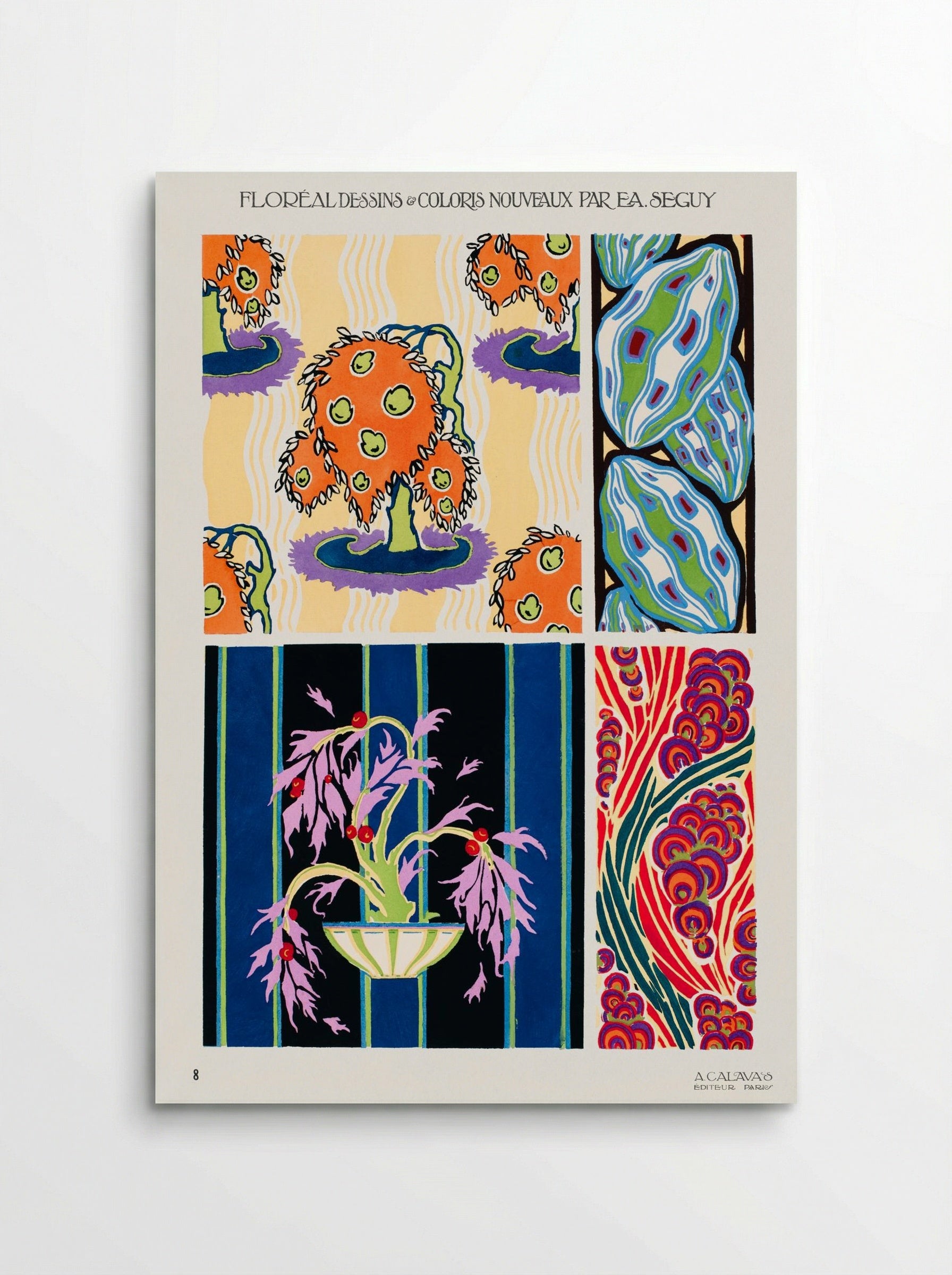 Floréal Dessins & Coloris Nouveaux - Émile-Allain Séguy - Poster