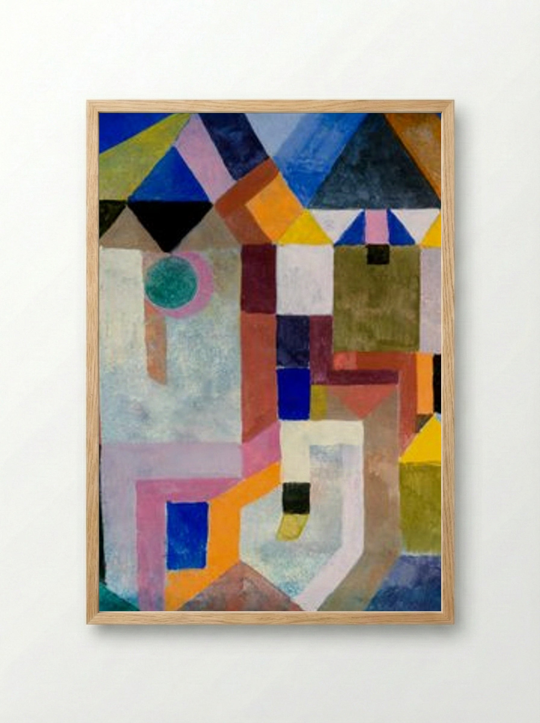 Colorful Architecture - Paul Klee - Framed Print Wood