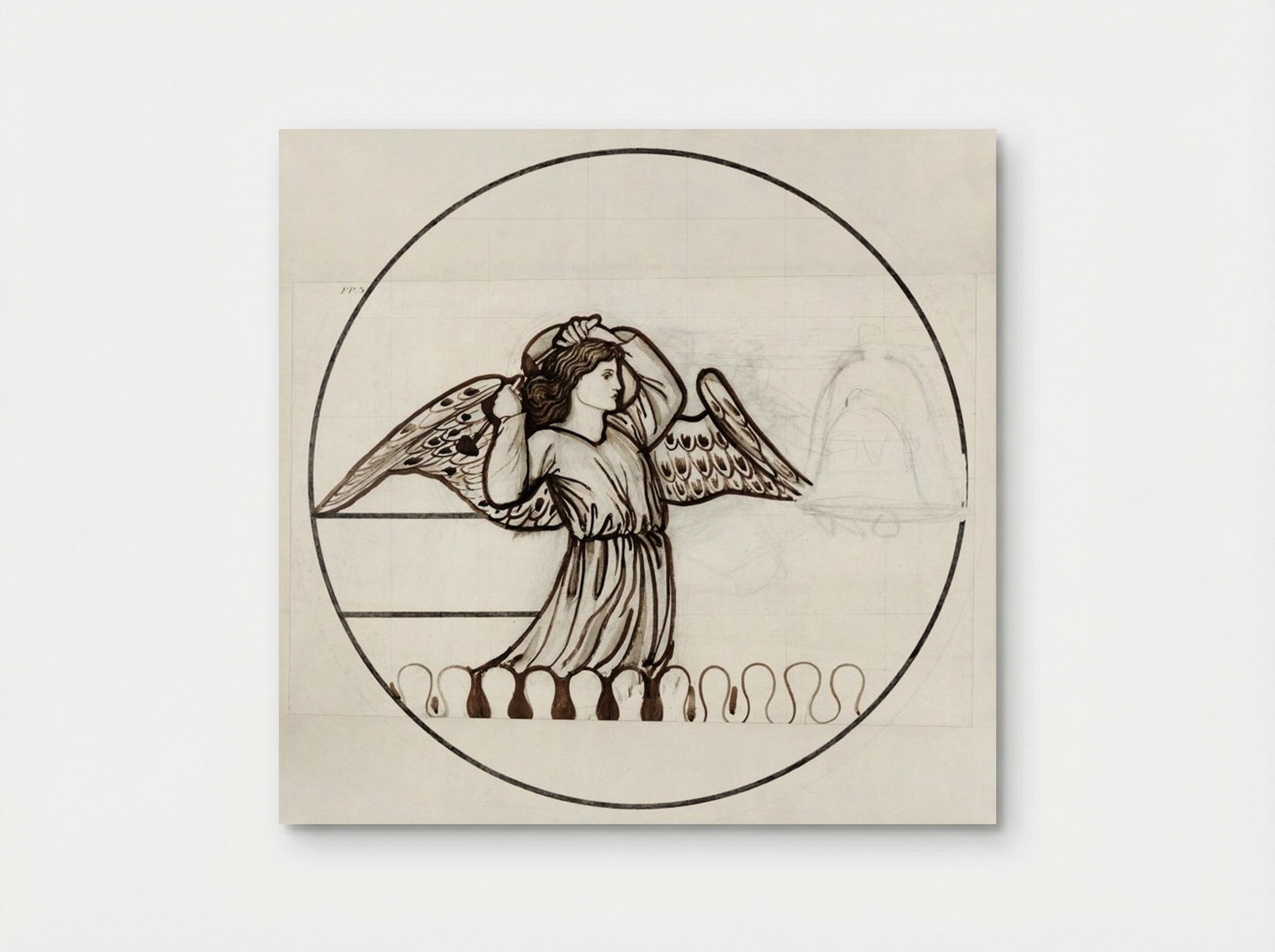 Angel Playing on Bells - Edward Burne-Jones - Poster