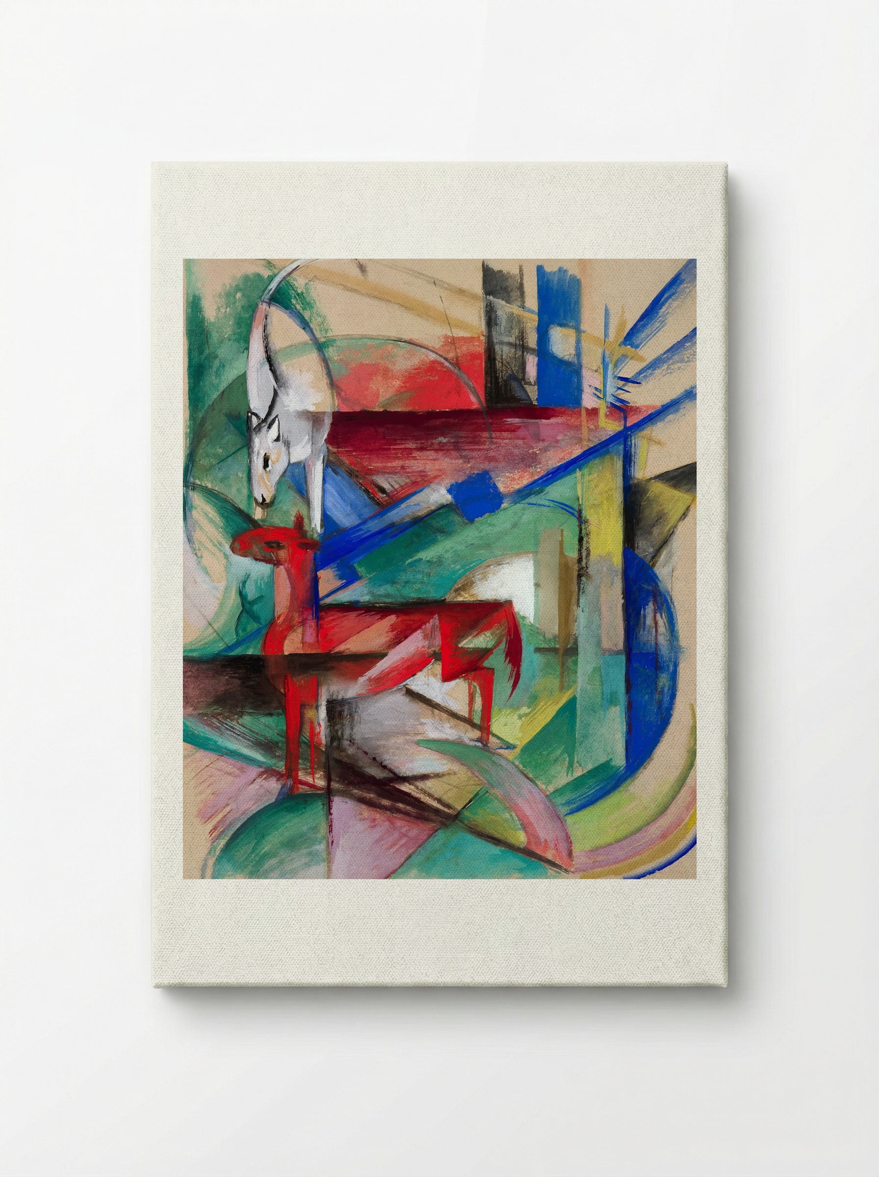 Landscape with Animals - Franz Marc - Canvas