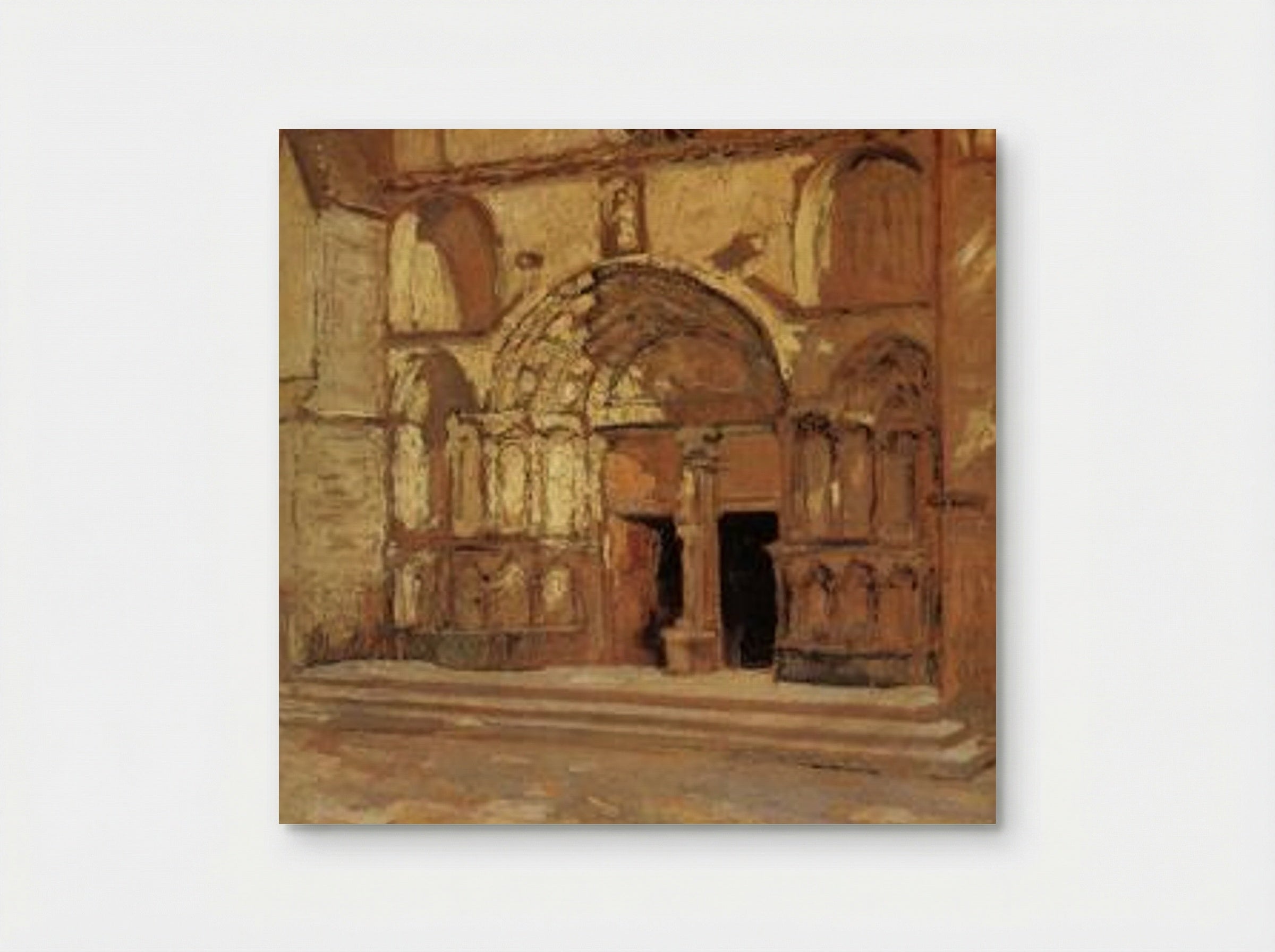 The Church Doorway - Grant Wood - Poster