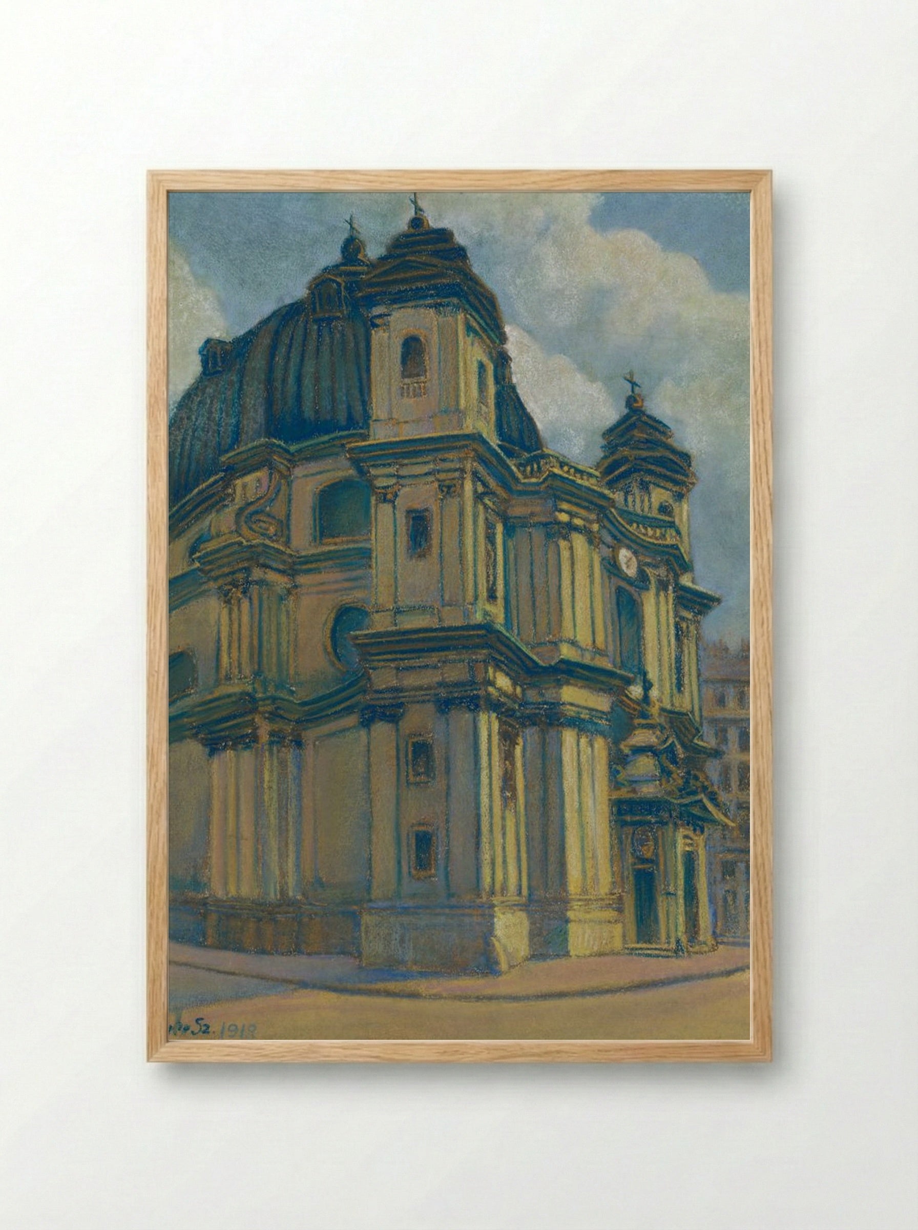 Church in Vienna - Konstantin Bauer - Framed Print Wood