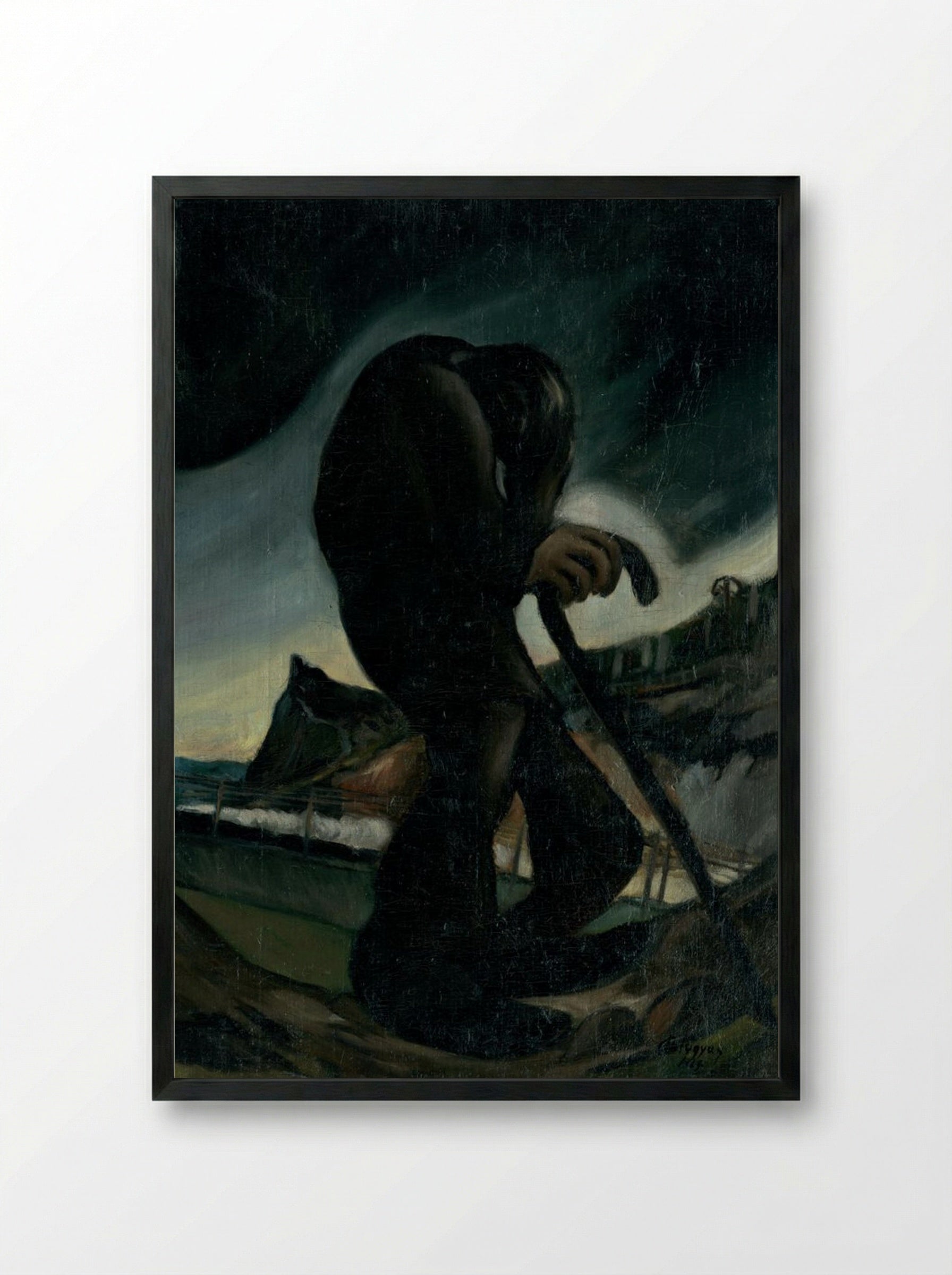 The Wandering Jew - Zolo Palugyay - Framed Print Black