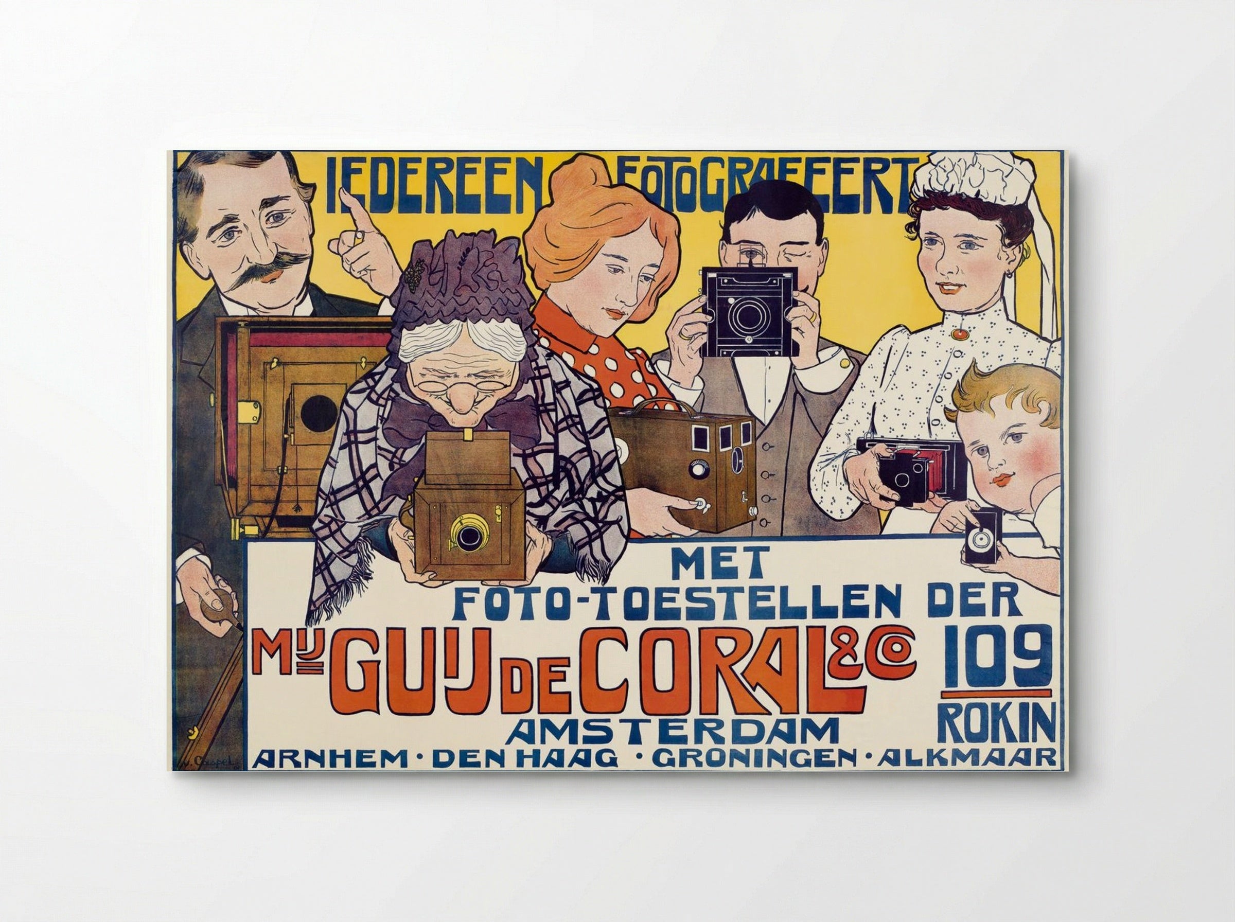 Iedereen Fotografeert (Everyone Photographs) - Johann Georg van Caspel - Poster