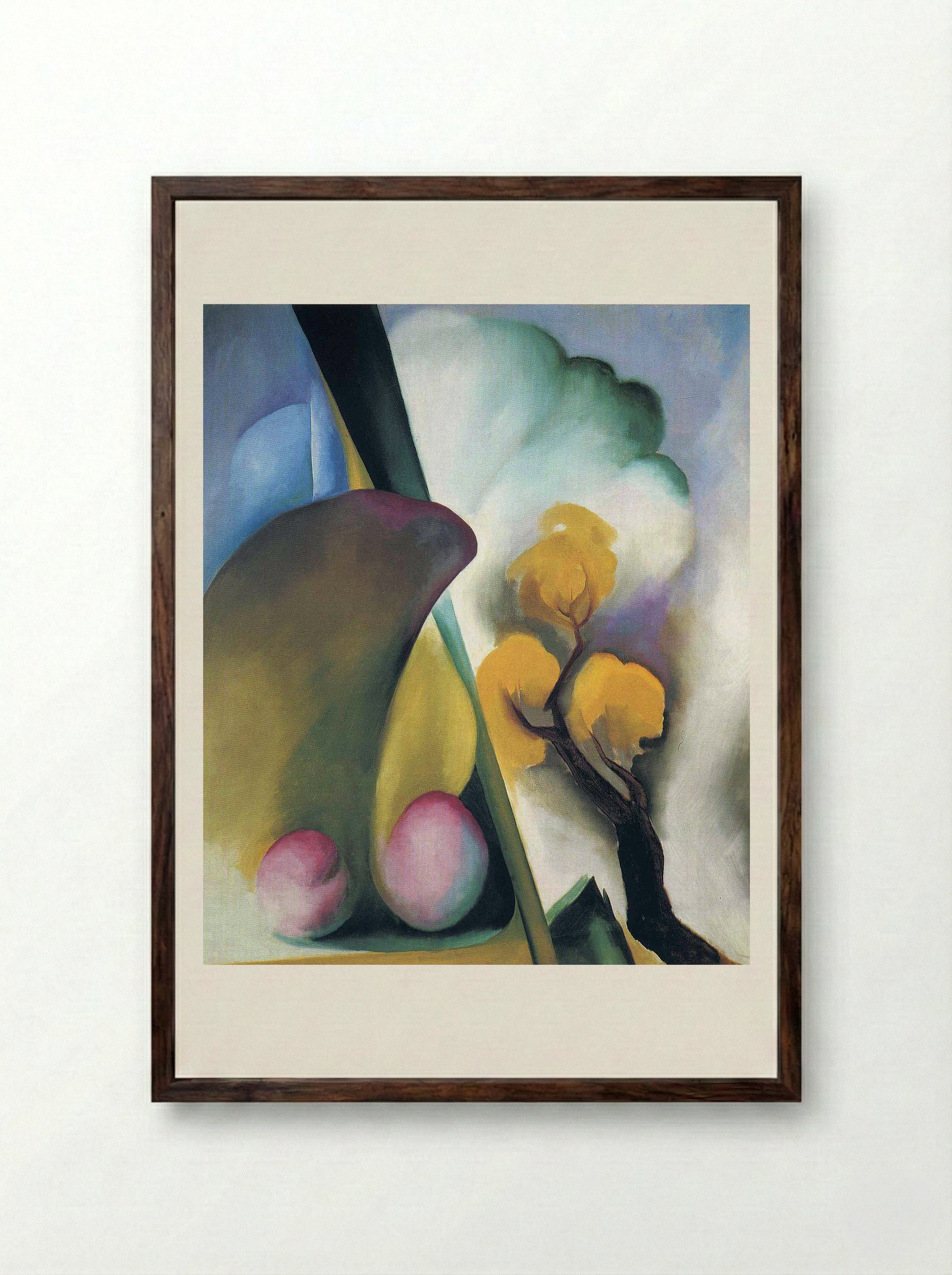 Spring - Georgia O'Keeffe - Framed Print Dark Wood