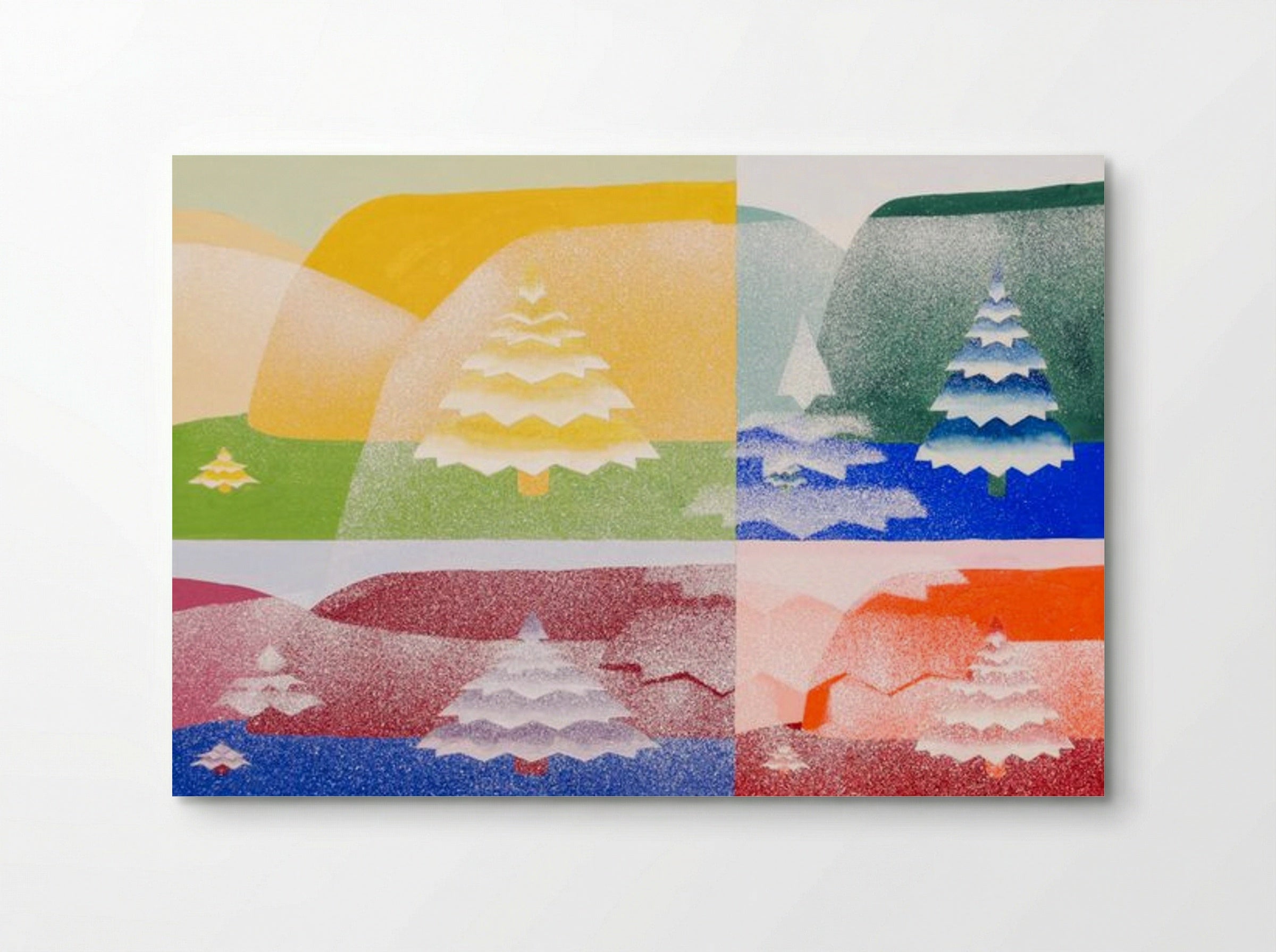 Trees, from 'The Mathematical Basis of the Arts' - Joseph Schillinger - Poster