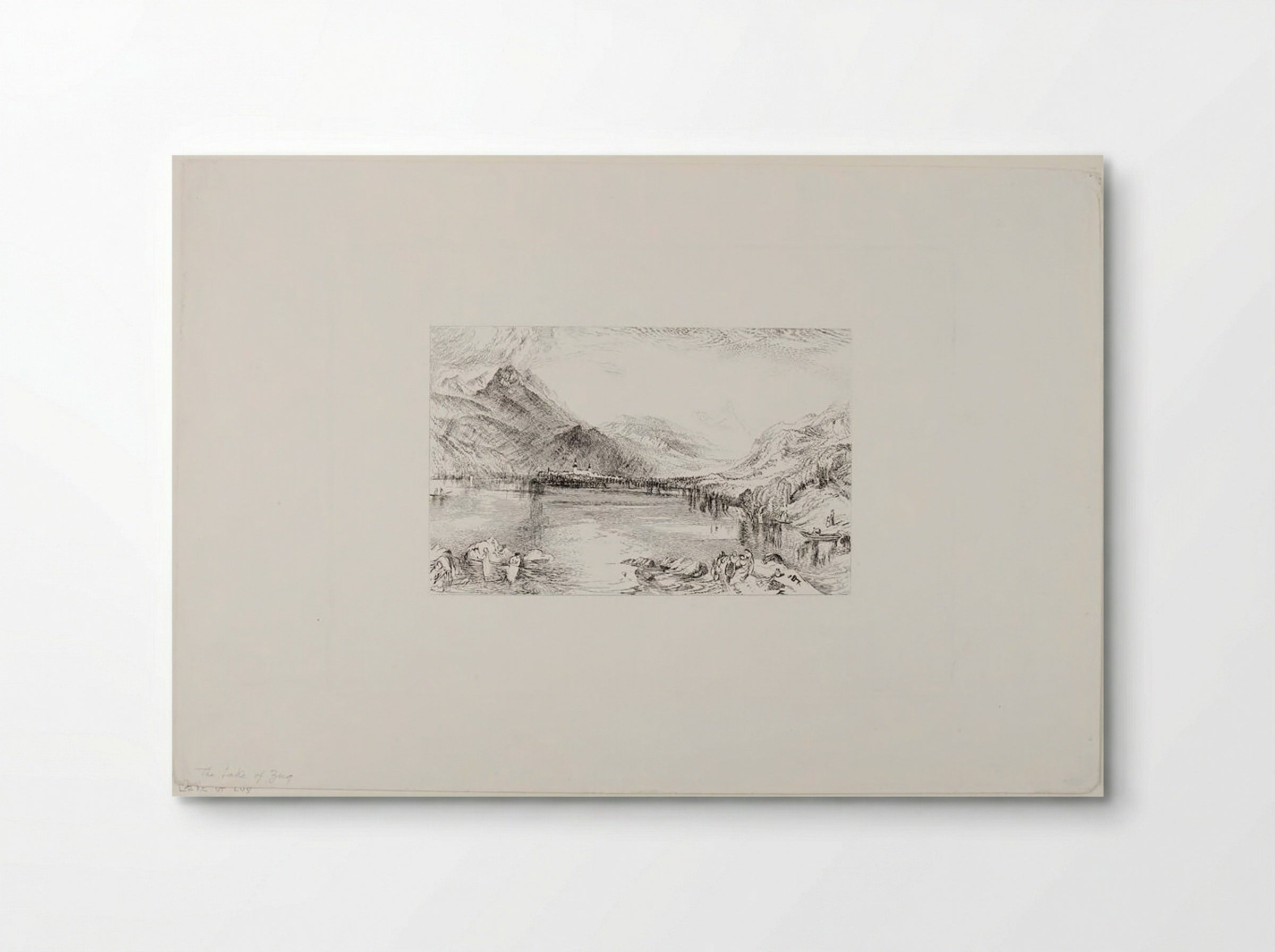 Lake of Zug - John Ruskin - Poster