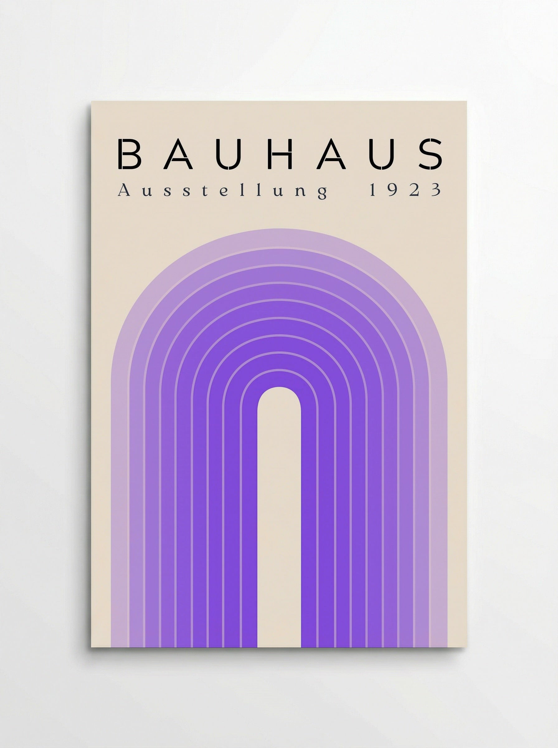 Bauhaus Violet Arch – 1923 Exhibition Poster - Poster