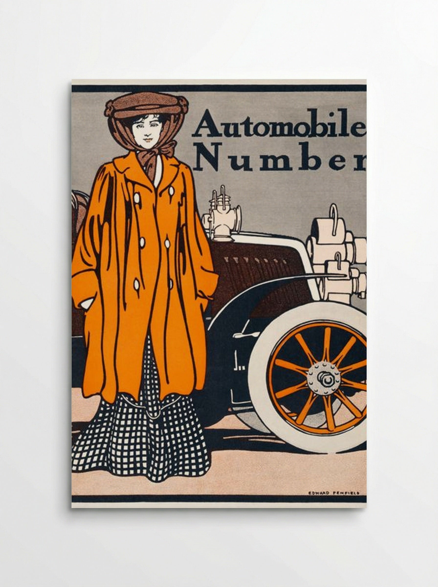 Automobile Number - Edward Penfield - Poster